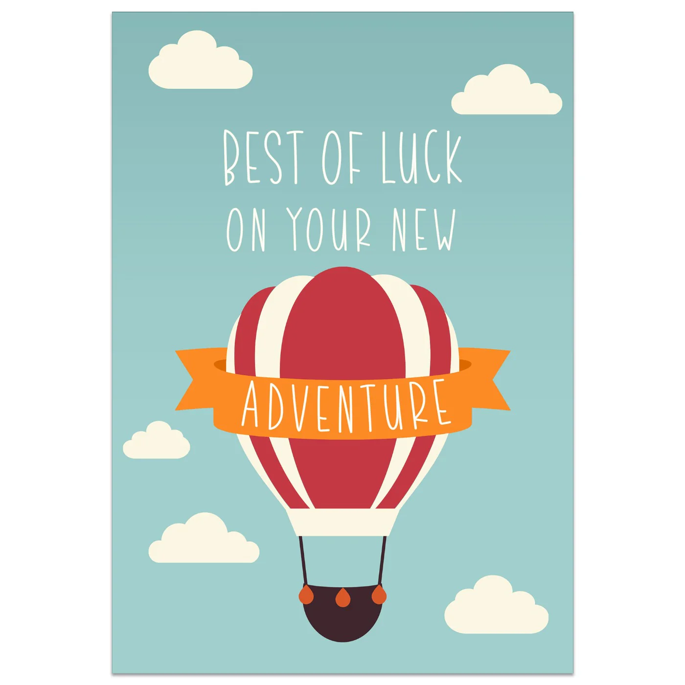 Best of Luck on Your New Adventure Card