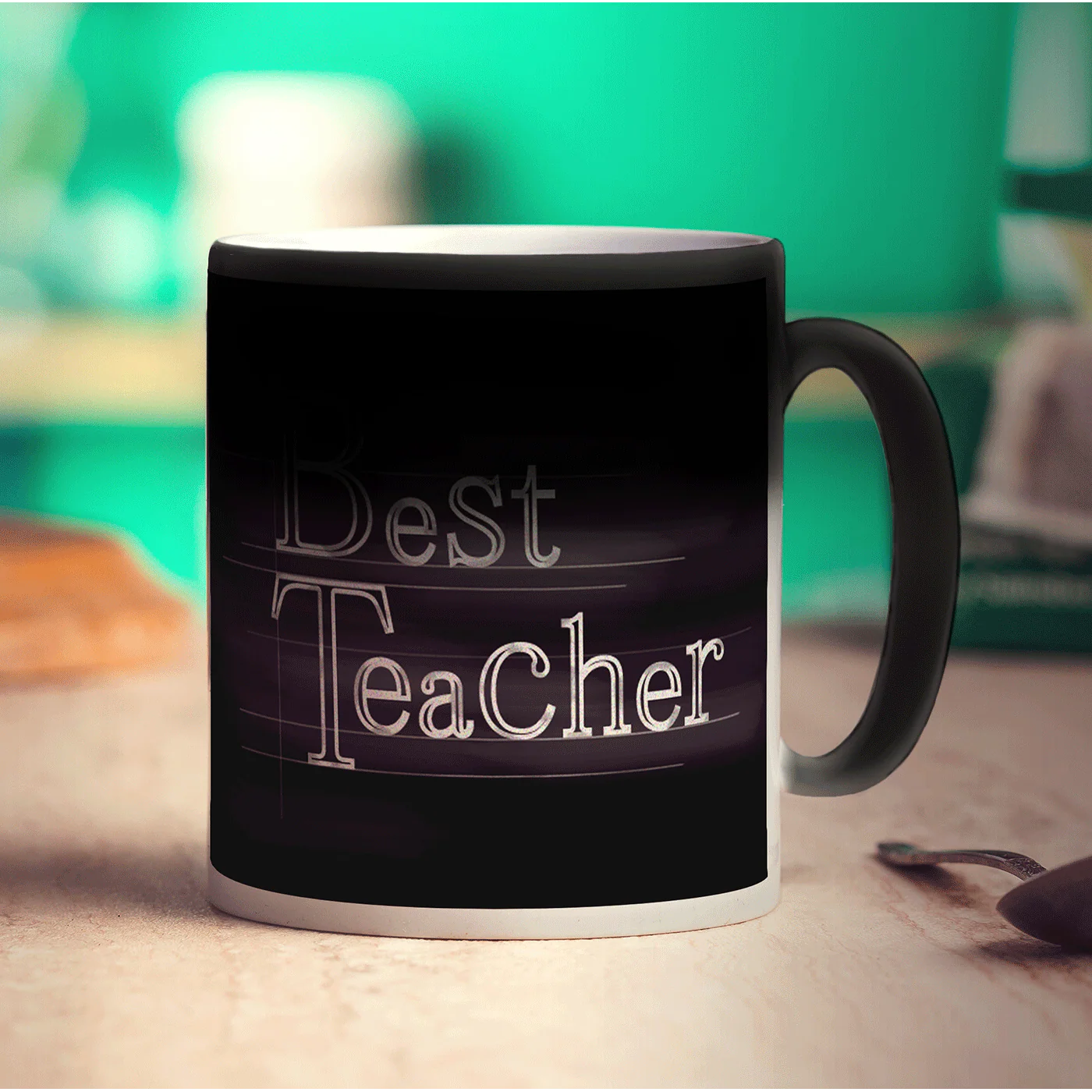 "Best Teacher" Chalkboard Style Message Mug - Image 5
