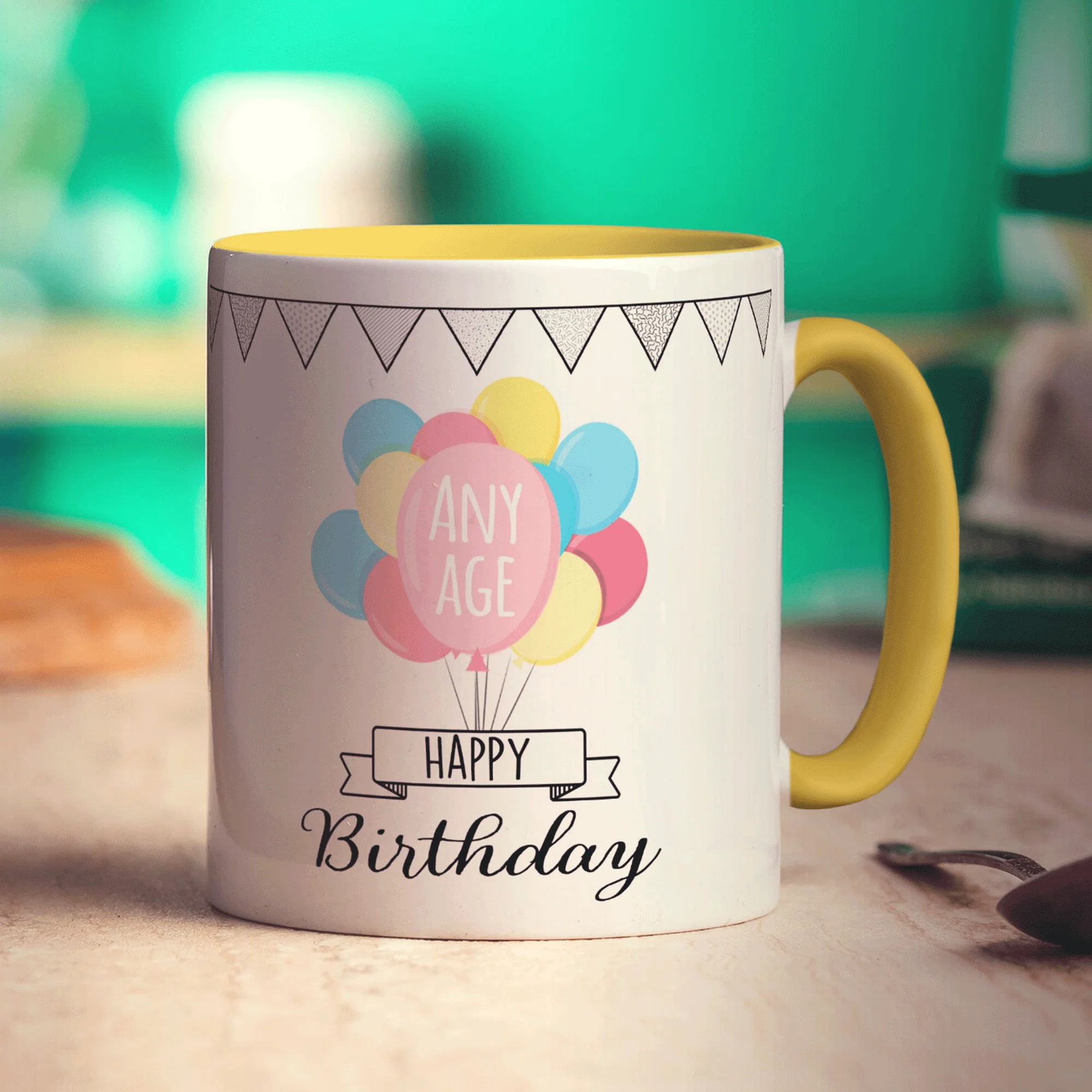 Birthday Age Balloons Mug - Image 7