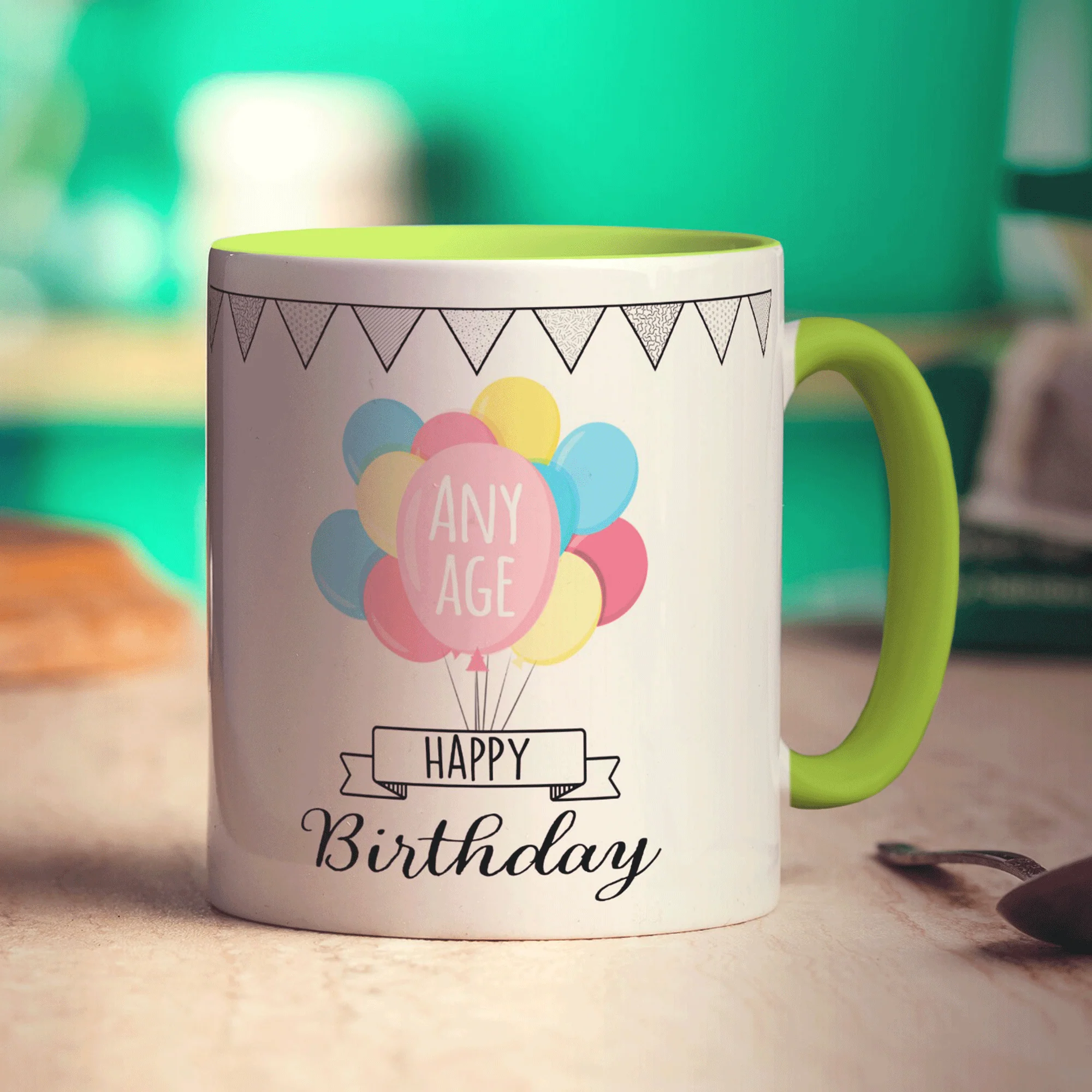 Birthday Age Balloons Mug - Image 9