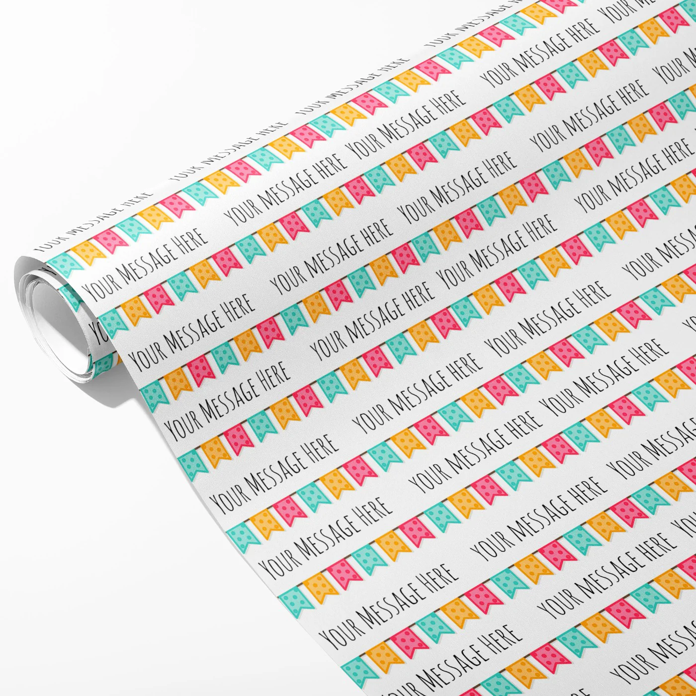 Birthday Banner Message Wrapping Paper - Image 2