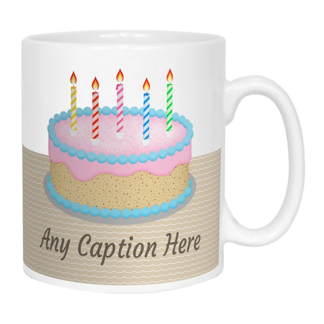 Birthday Cake Message Mug - Image 4