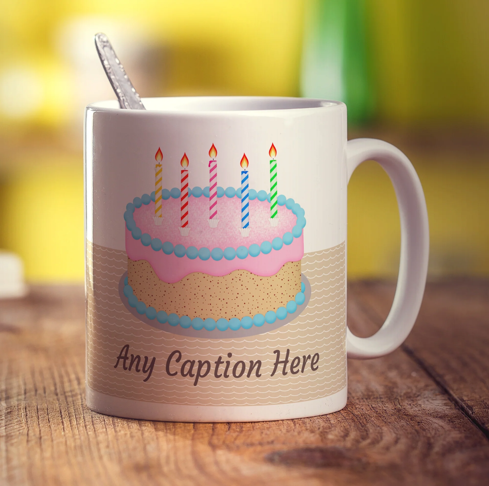 Birthday Cake Message Mug - Image 5