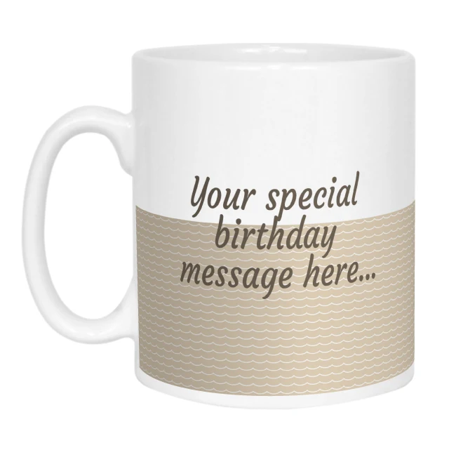 Birthday Cake Message Mug - Image 7