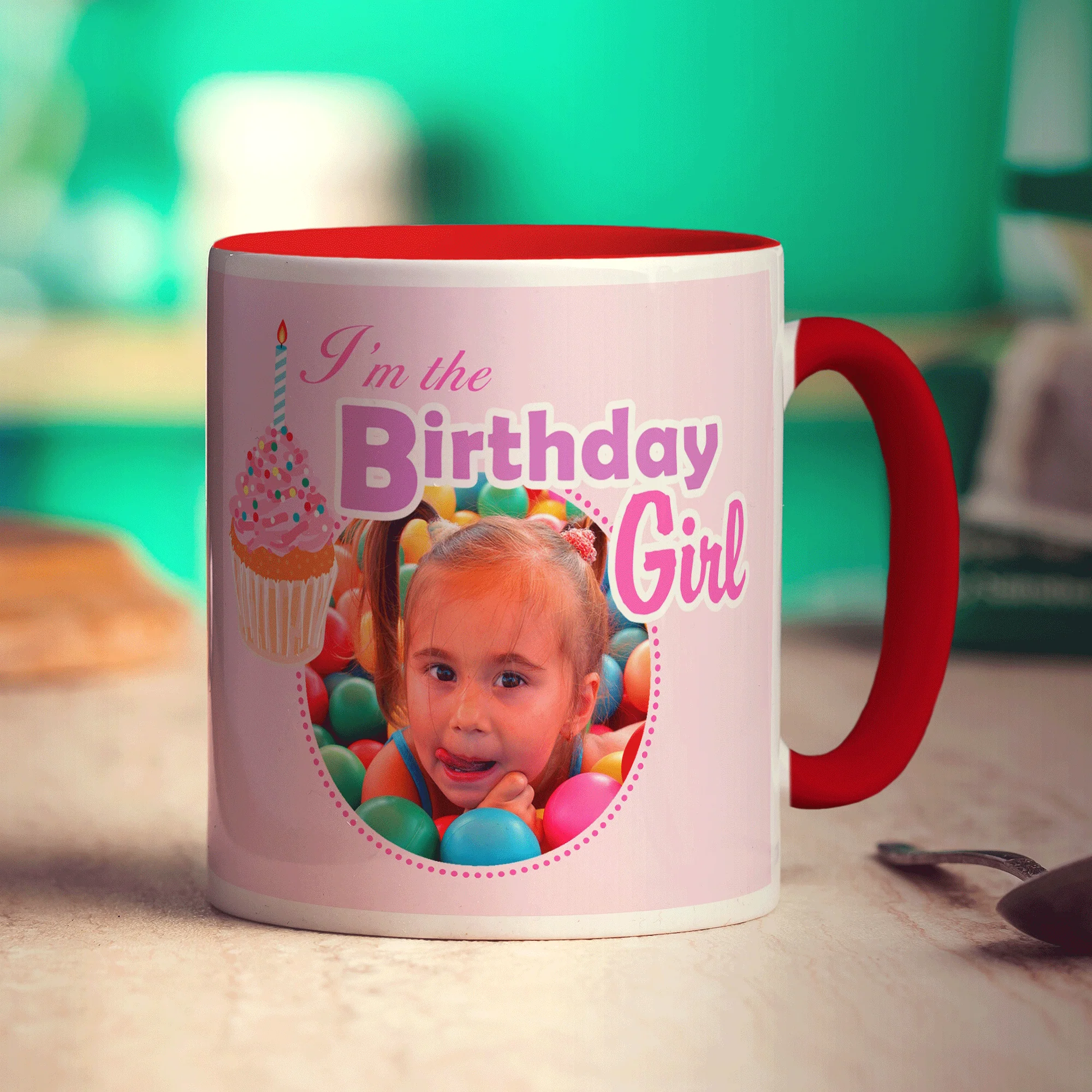 Birthday Girl Photo Message Mug - Image 17