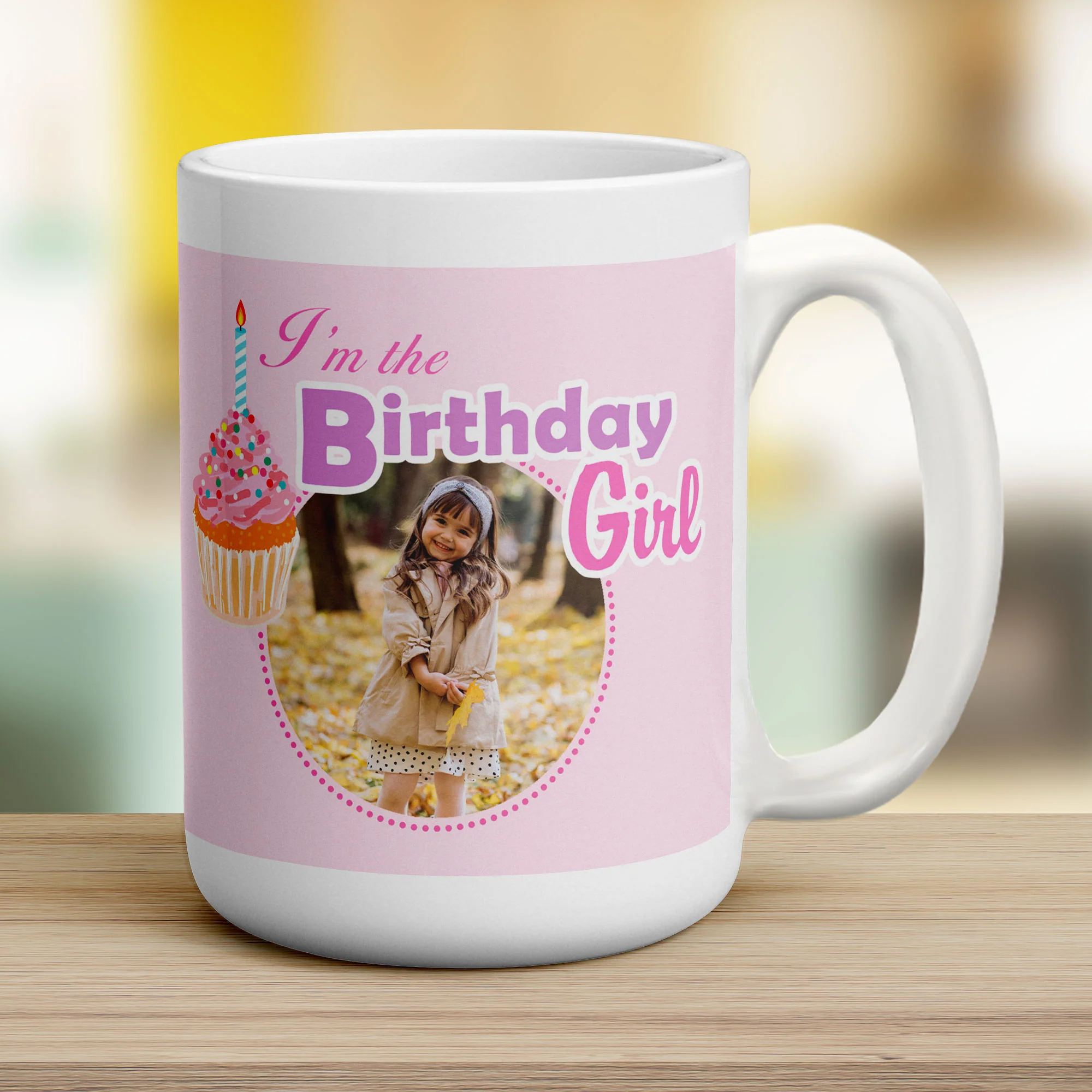Birthday Girl Photo Message Mug - Image 18
