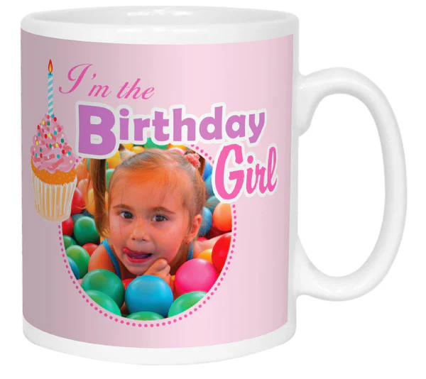 Birthday Girl Photo Message Mug - Image 3