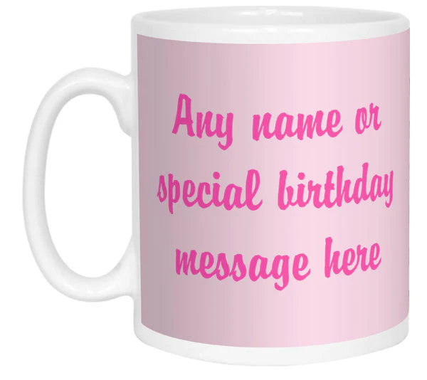 Birthday Girl Photo Message Mug - Image 8