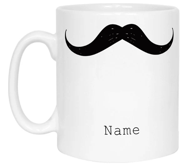 Black Moustache Mug - Image 4