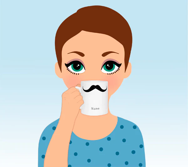 Black Moustache Mug - Image 5