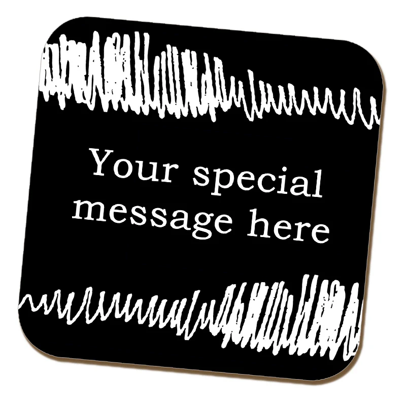 Blackboard Style Scribble Coaster