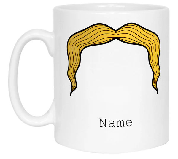 Blonde Moustache Mug - Image 3