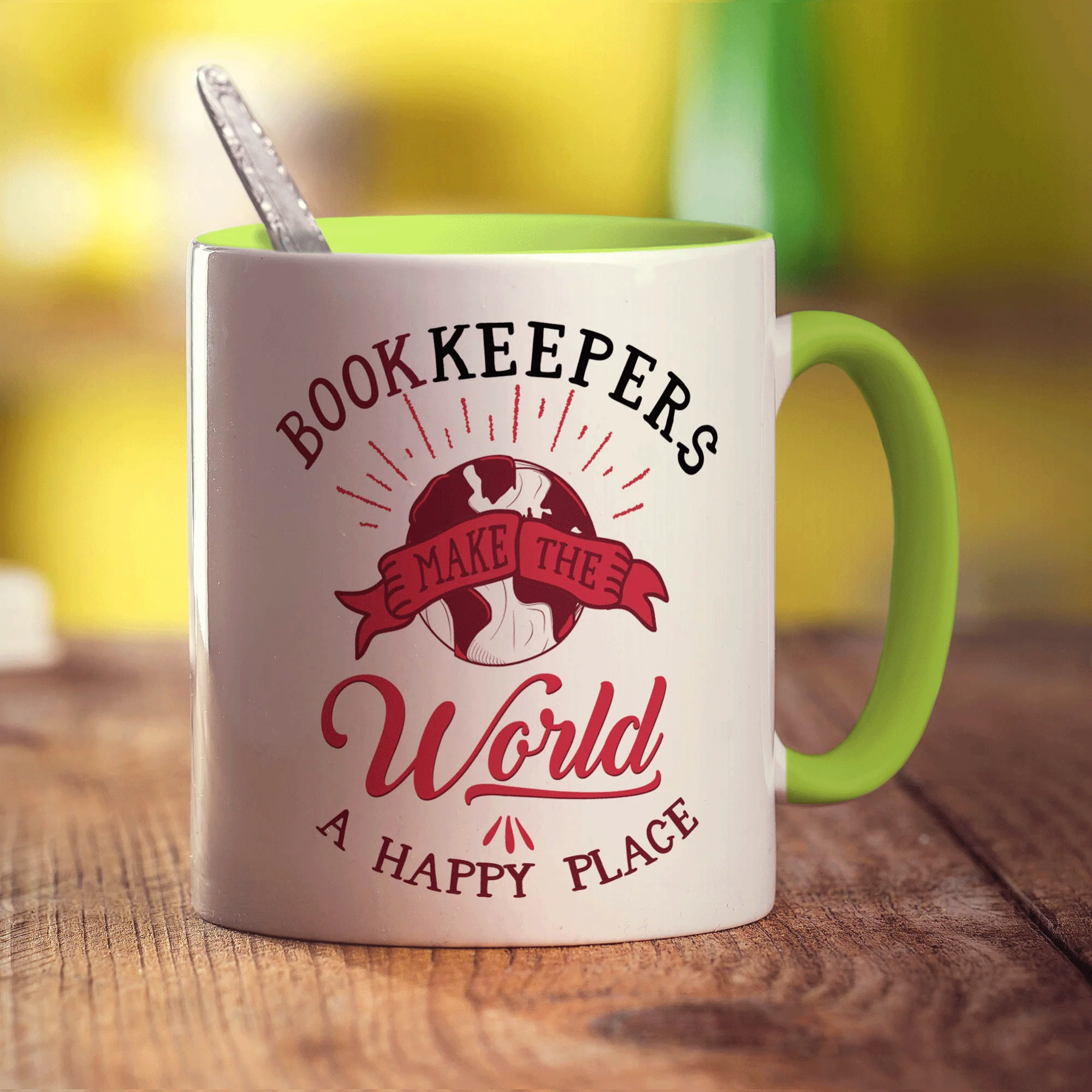 Bookkeepers Make the World a Happy Place Mug - Image 7