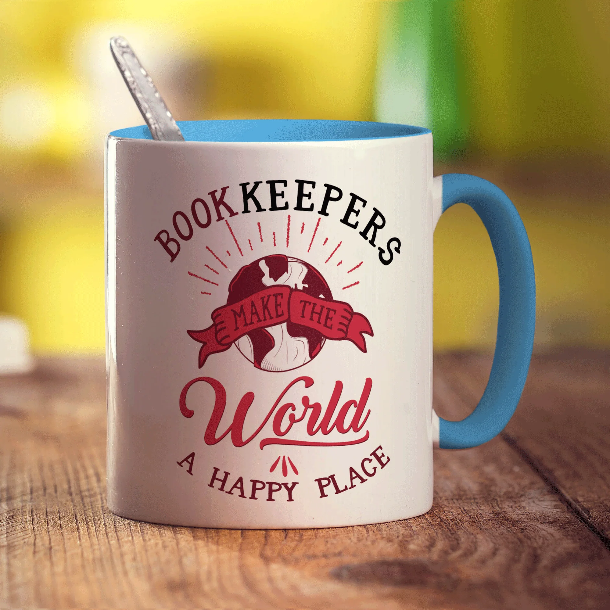 Bookkeepers Make the World a Happy Place Mug - Image 8
