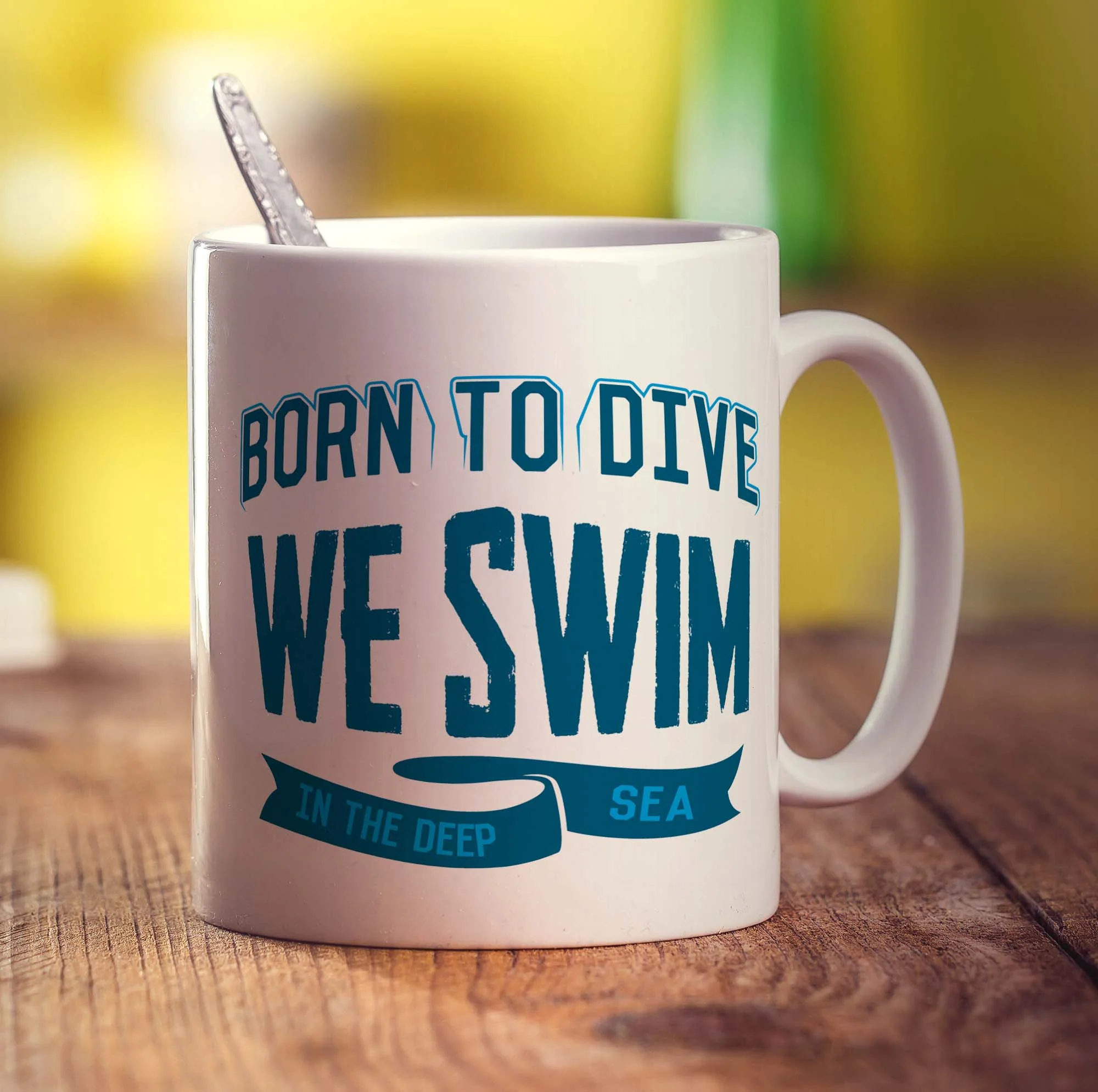 Born to Dive, We Swim in the Deep Sea Mug