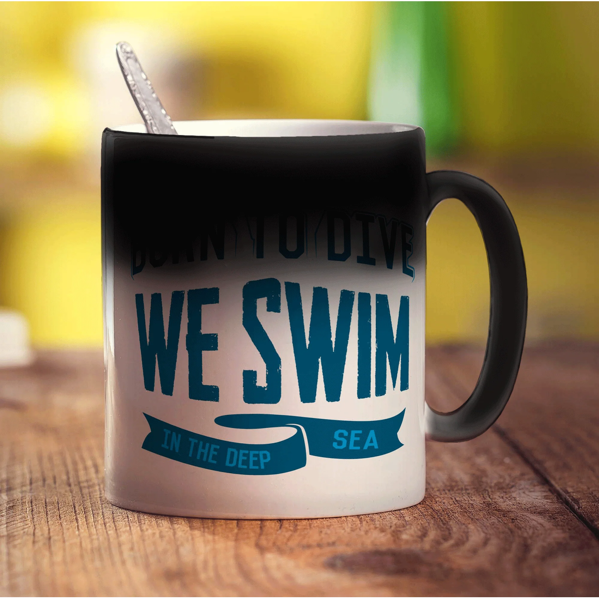 Born to Dive, We Swim in the Deep Sea Mug - Image 6