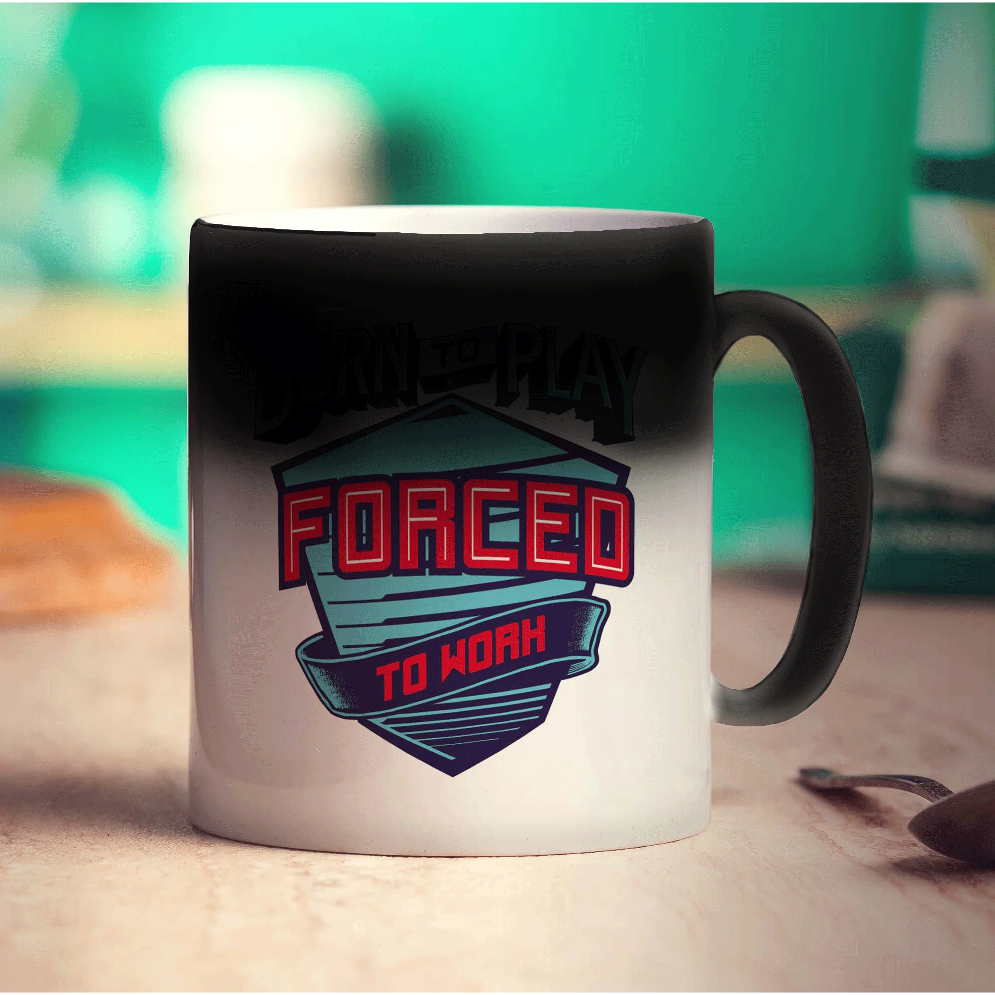 Born to Play, Forced to Work Mug - Image 6