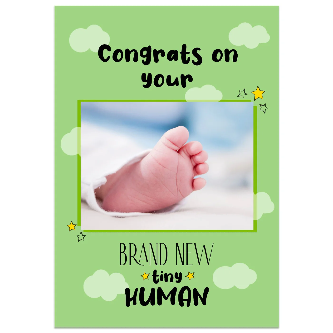 Brand New Tiny Human Photo Card