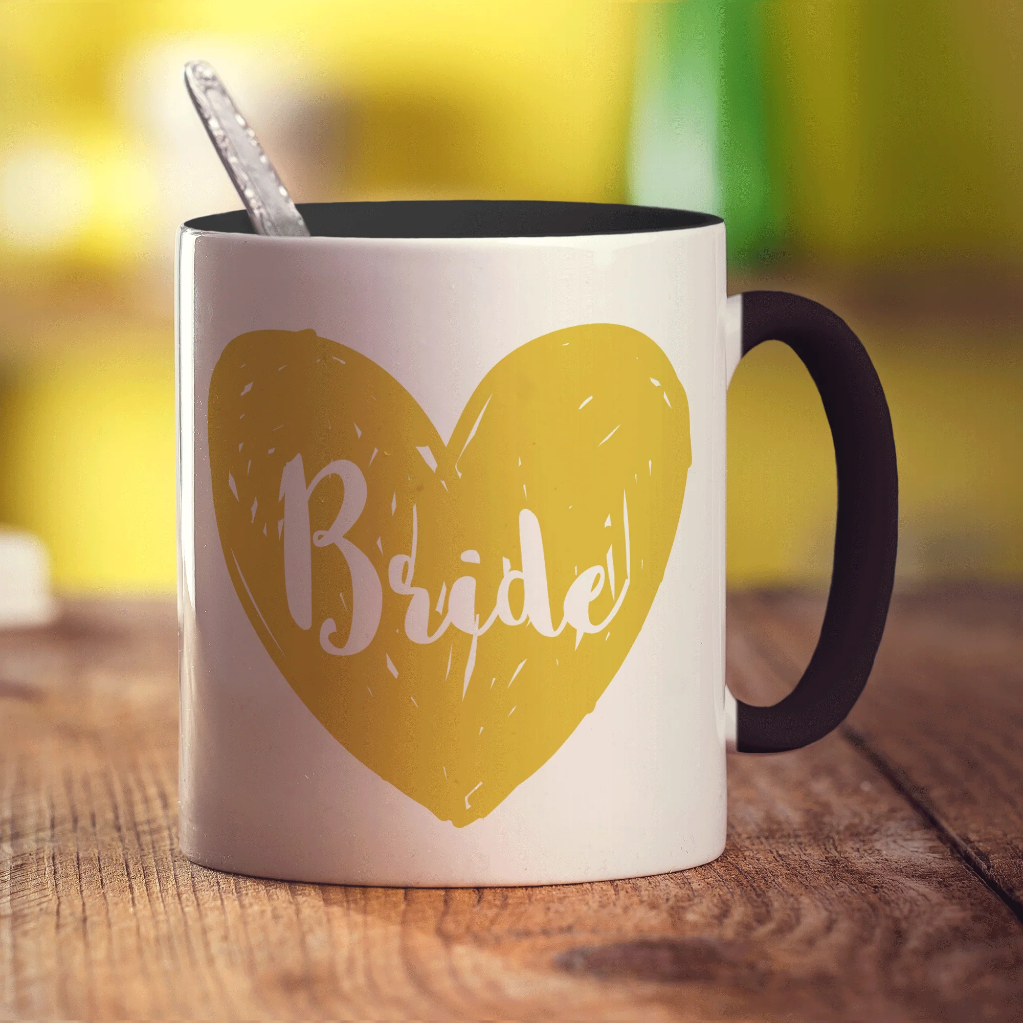 Bride Name Heart Mug - Image 9