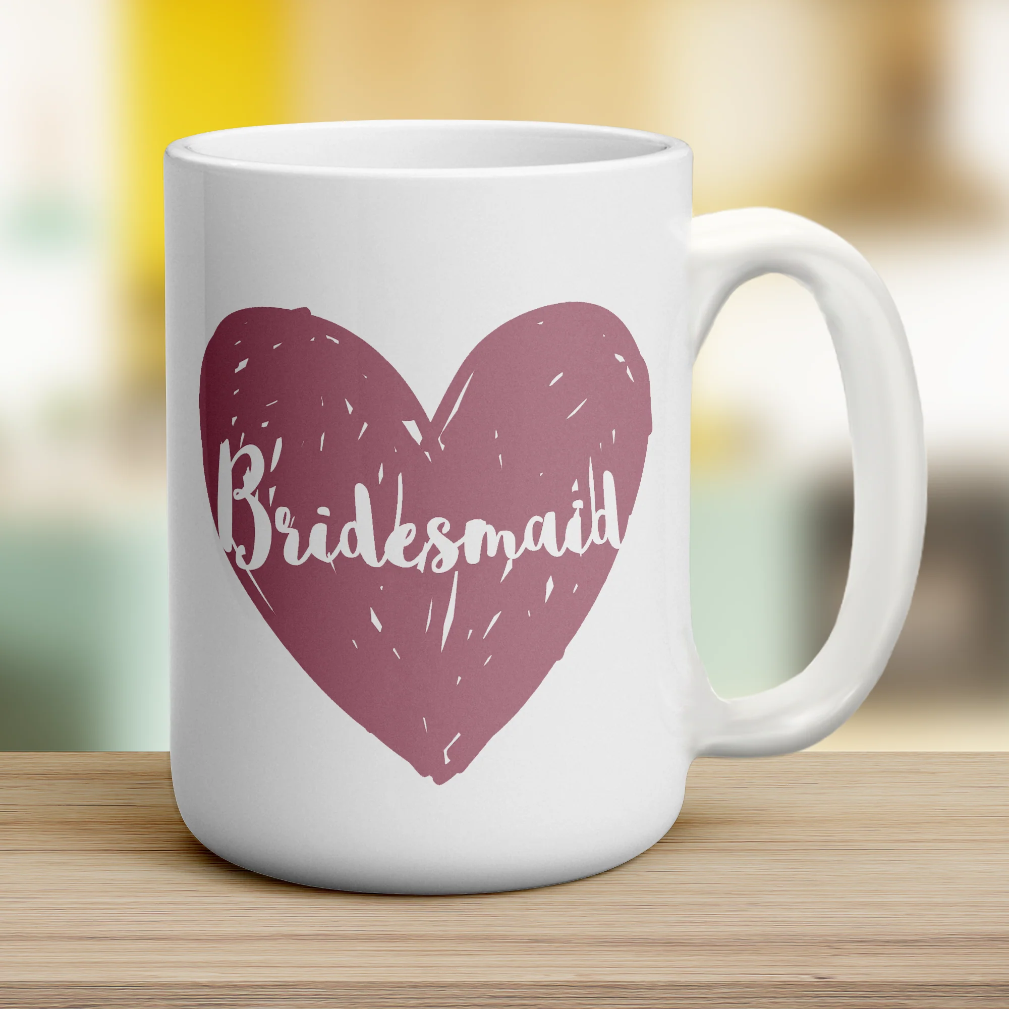Bridesmaid Heart Name Mug - Image 12