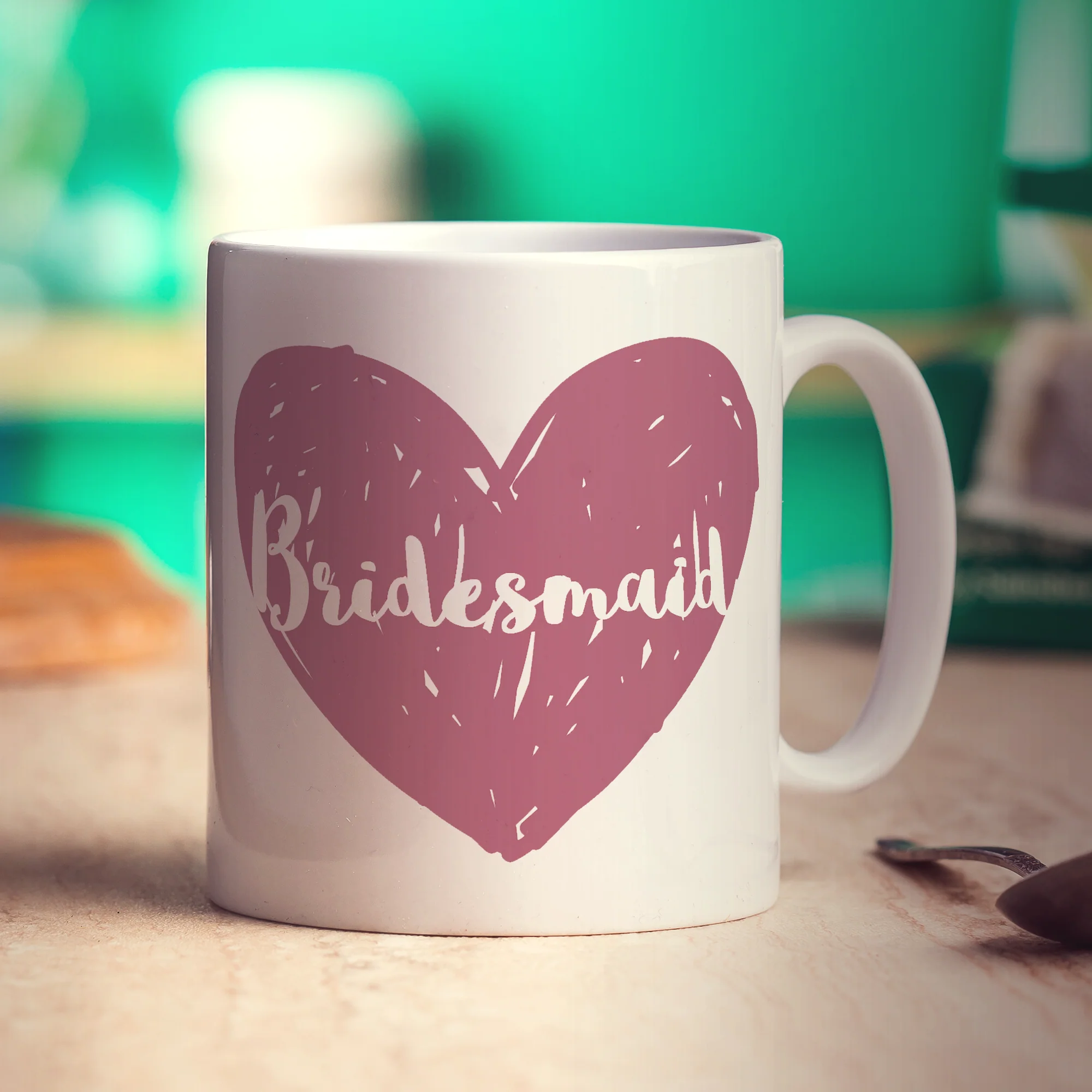 Bridesmaid Heart Name Mug - Image 2