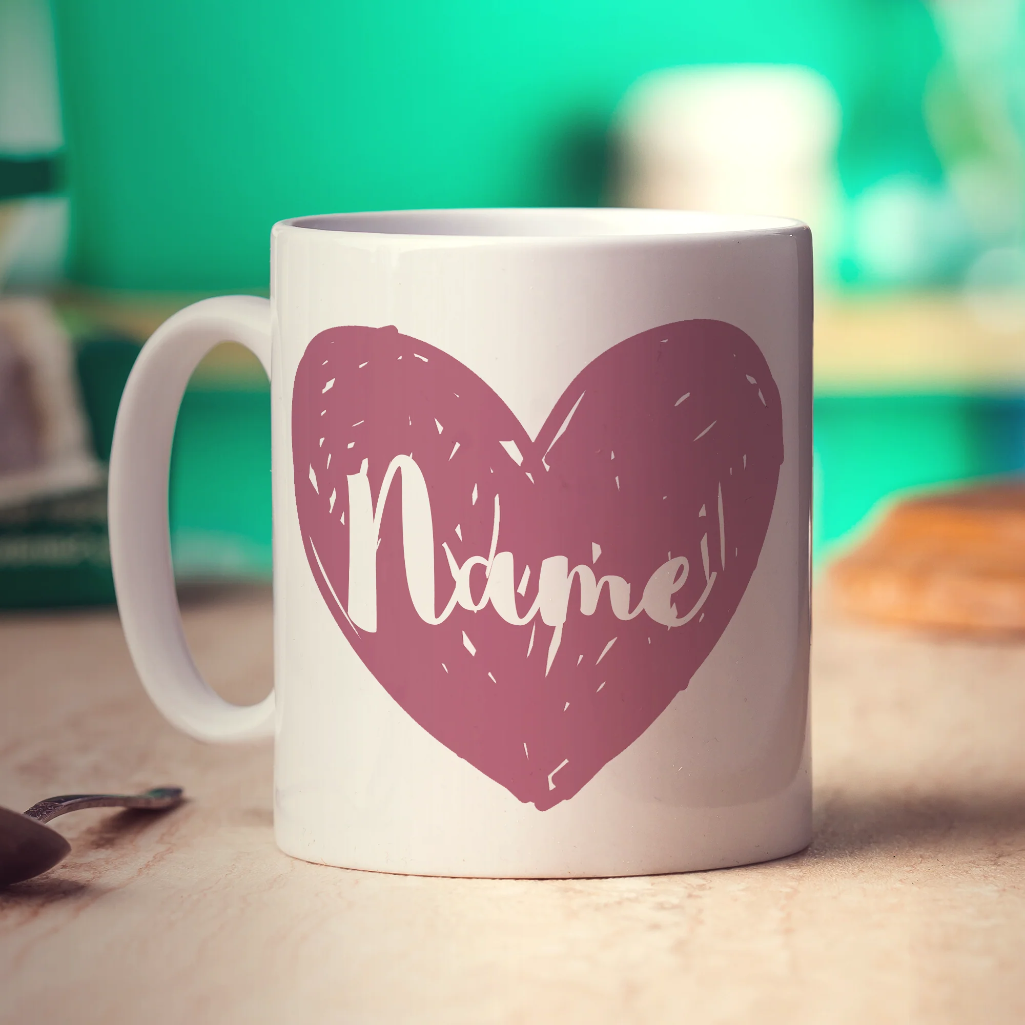 Bridesmaid Heart Name Mug - Image 3