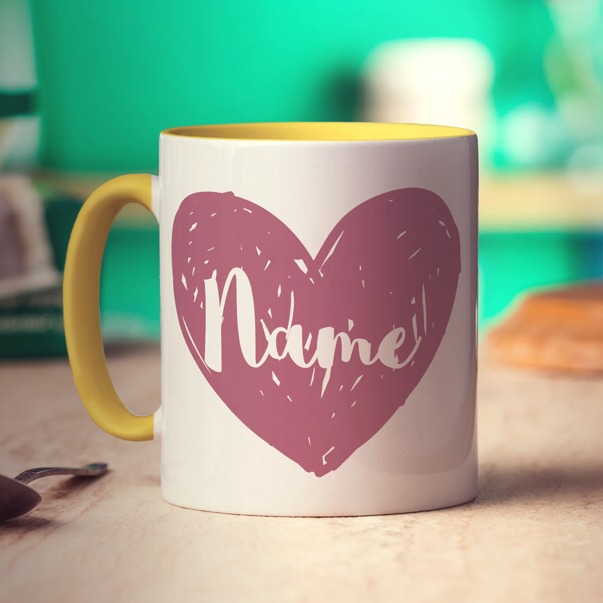 Bridesmaid Heart Name Mug - Image 6