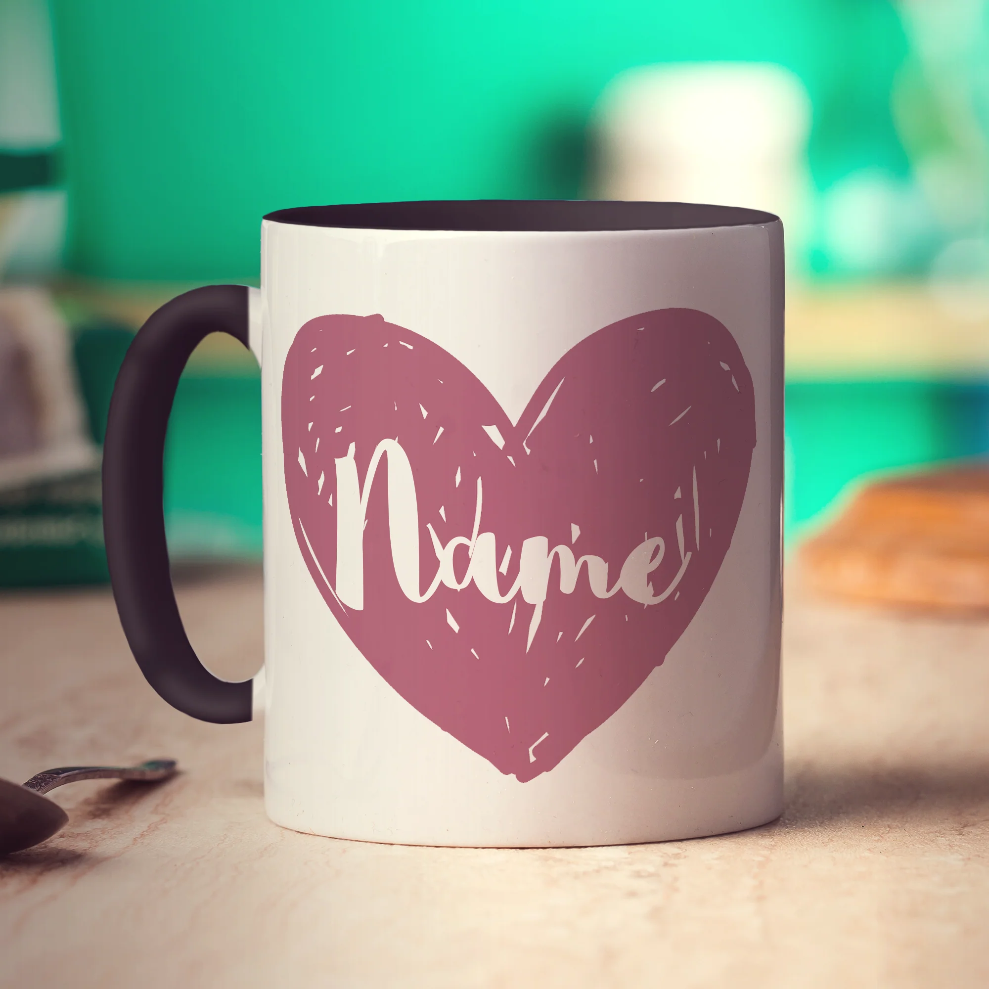 Bridesmaid Heart Name Mug - Image 7