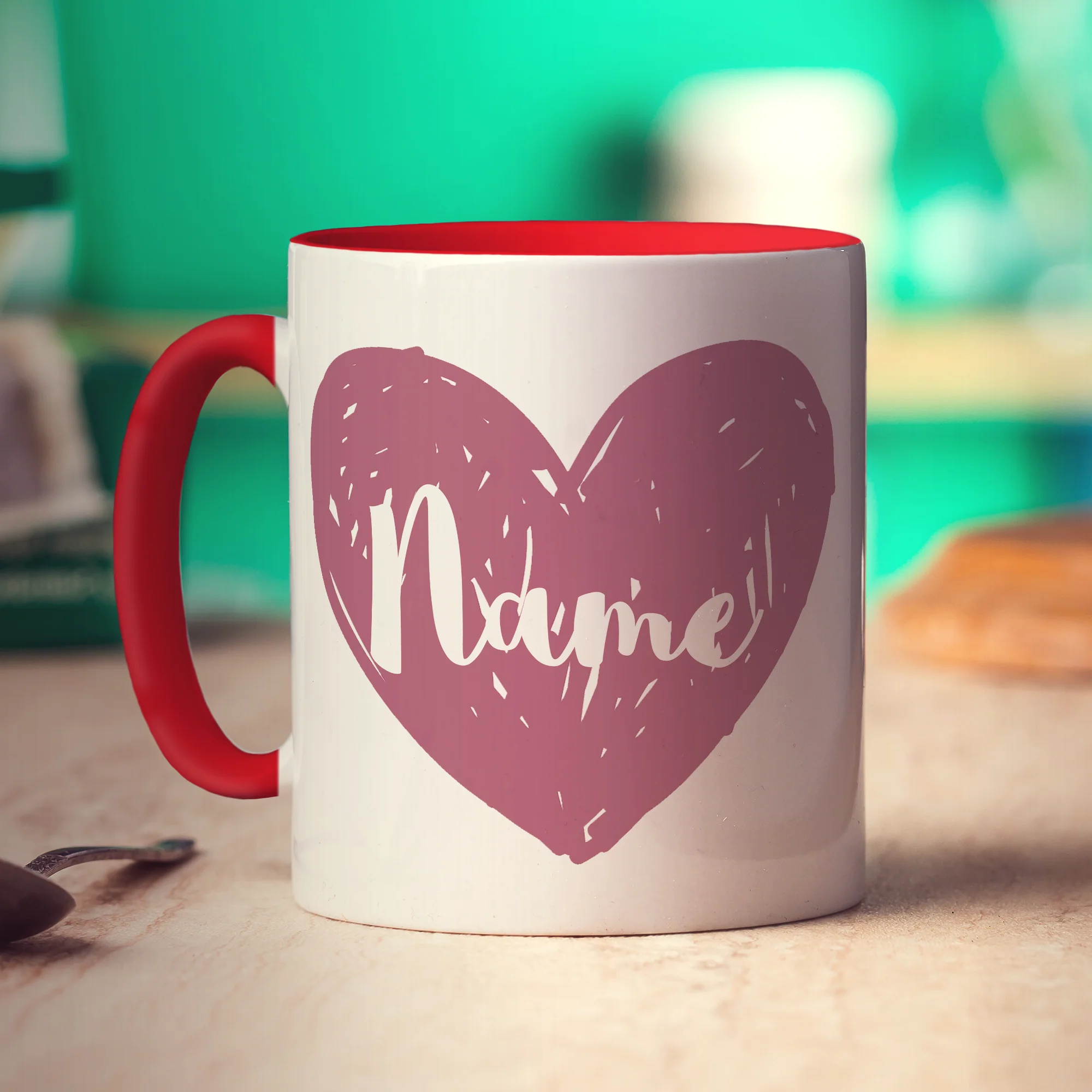 Bridesmaid Heart Name Mug - Image 8