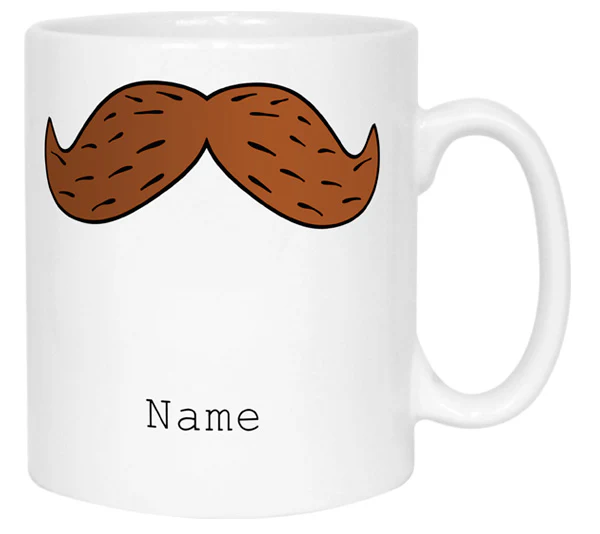 Brown Moustache Mug - Image 3