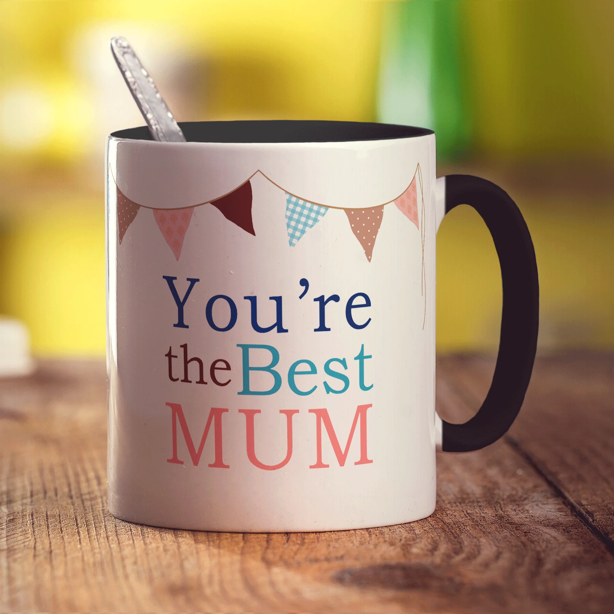 Bunting "Best Mum" Photo Mug - Image 9