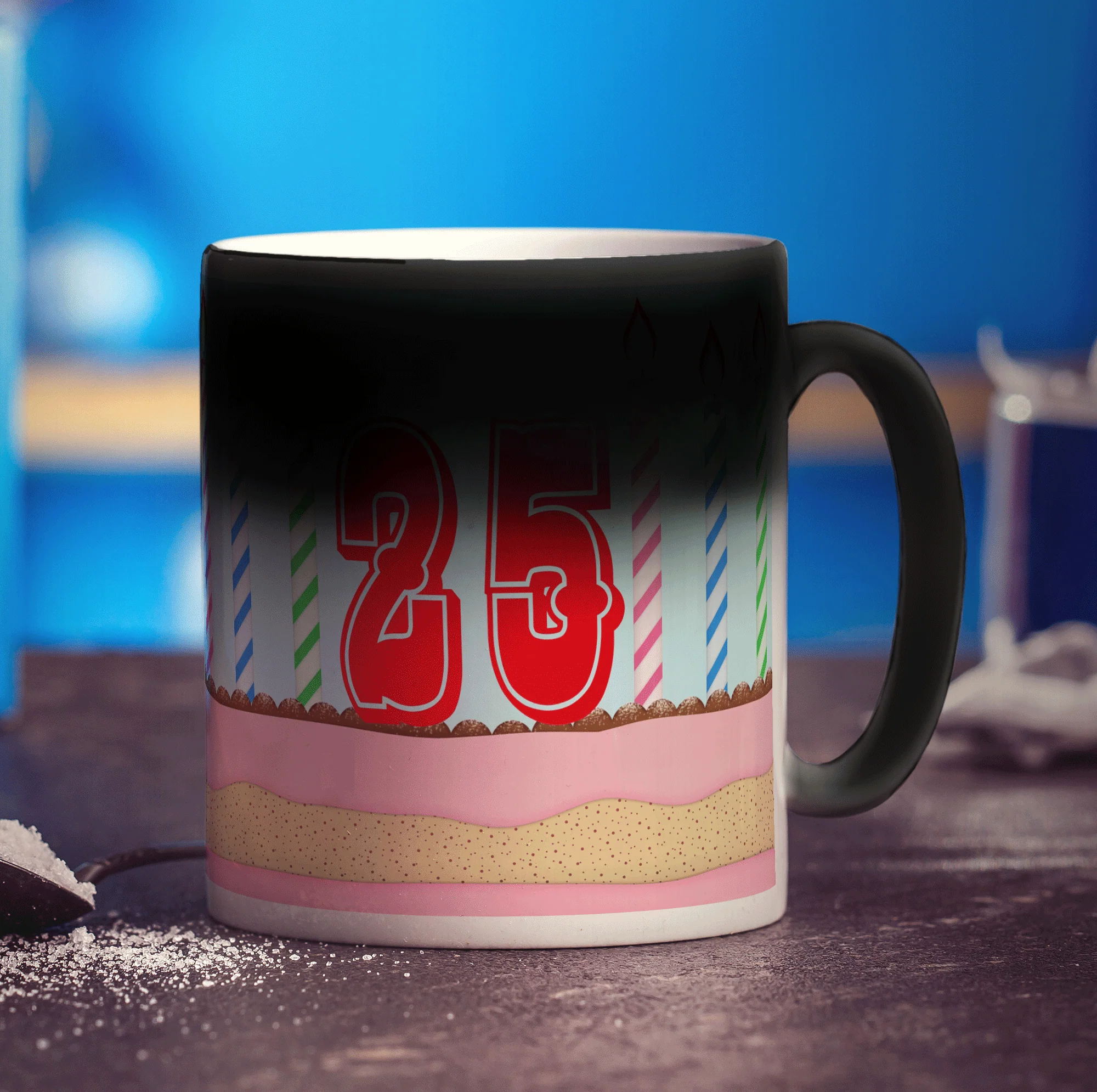 Cake and Candles Birthday Age Mug - Image 12
