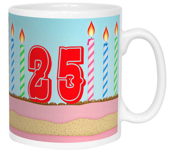 Cake and Candles Birthday Age Mug - Image 7
