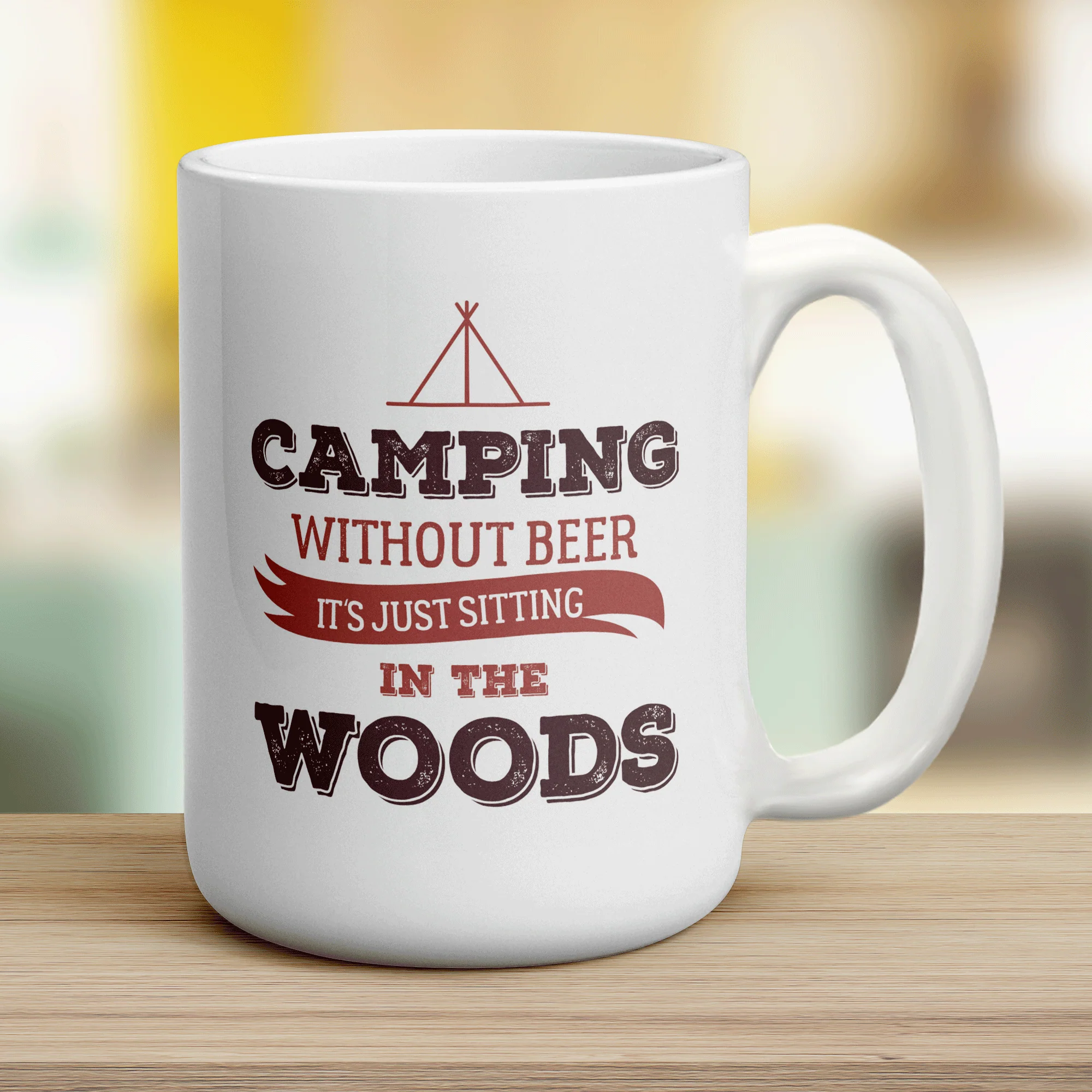Camping Without Beer, It's Just Sitting in the Woods Mug - Image 12
