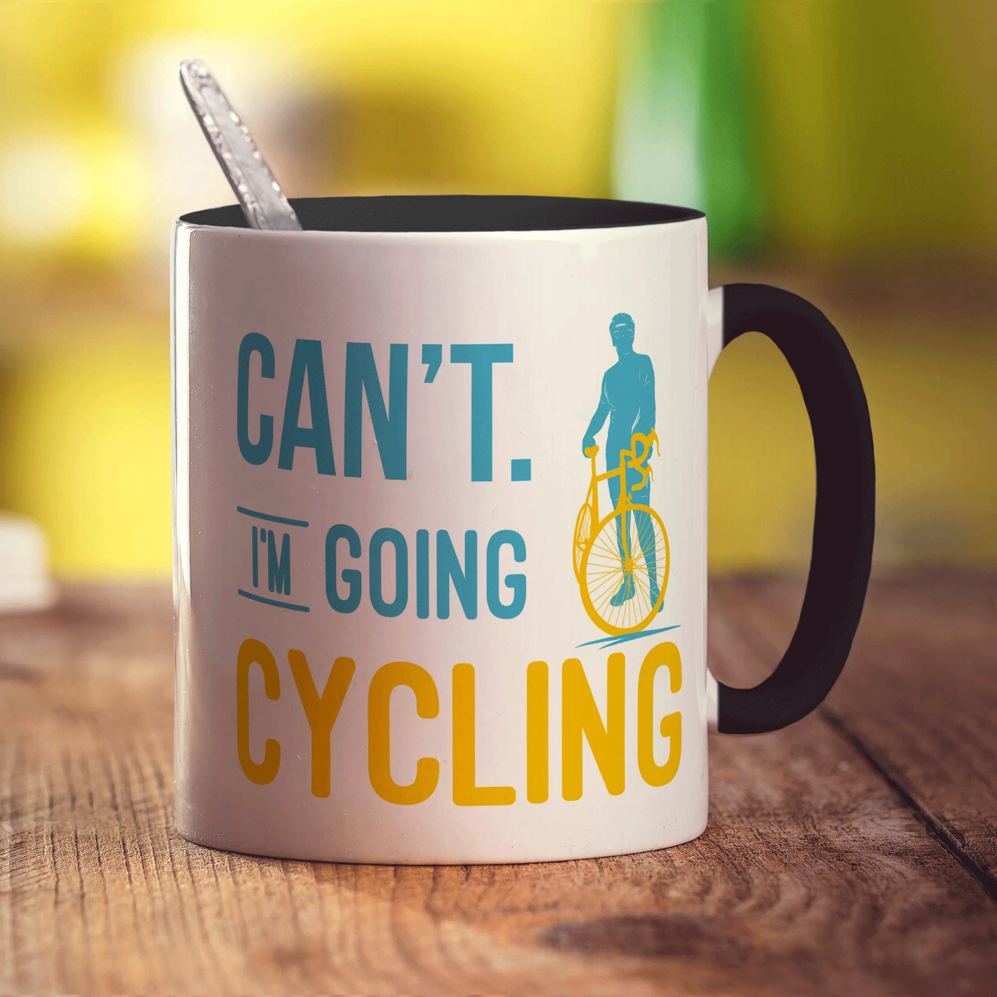 Can't. I'm Going Cycling Mug - Image 10