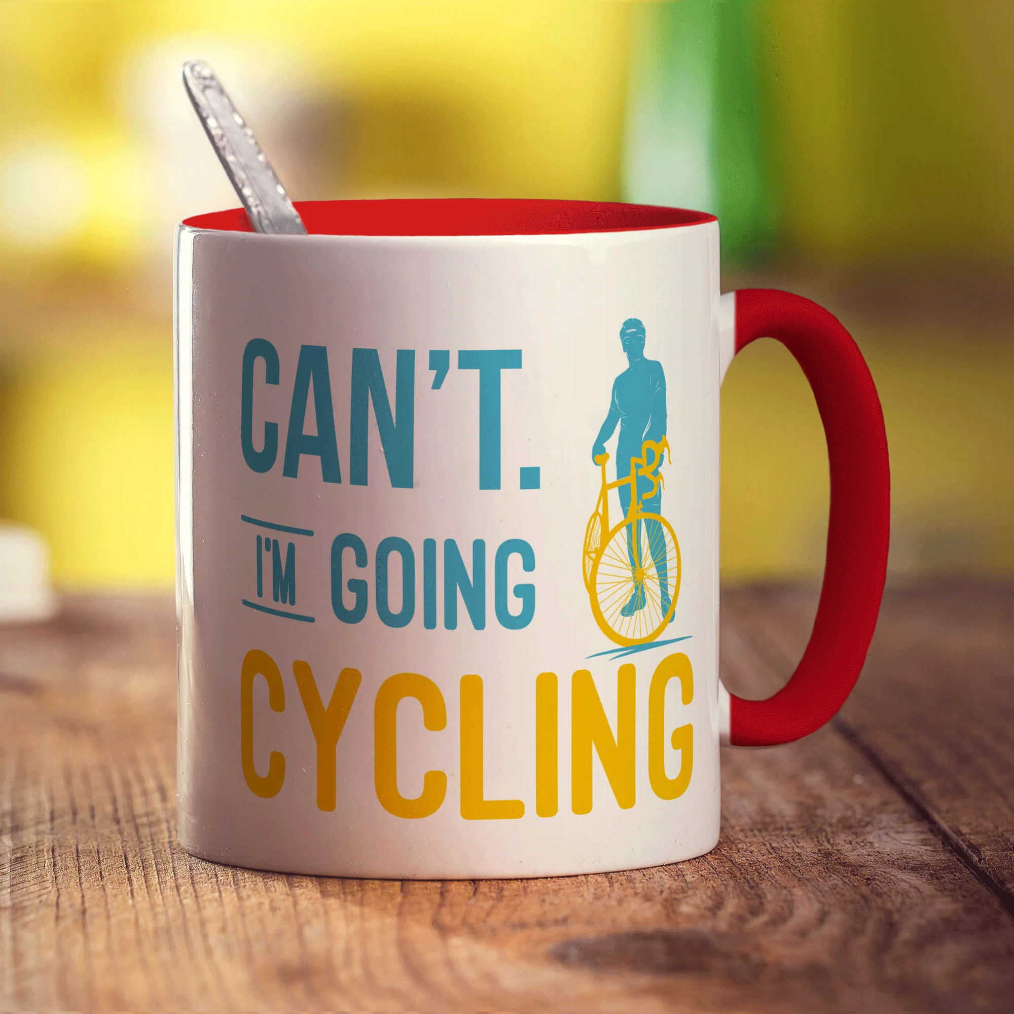 Can't. I'm Going Cycling Mug - Image 11