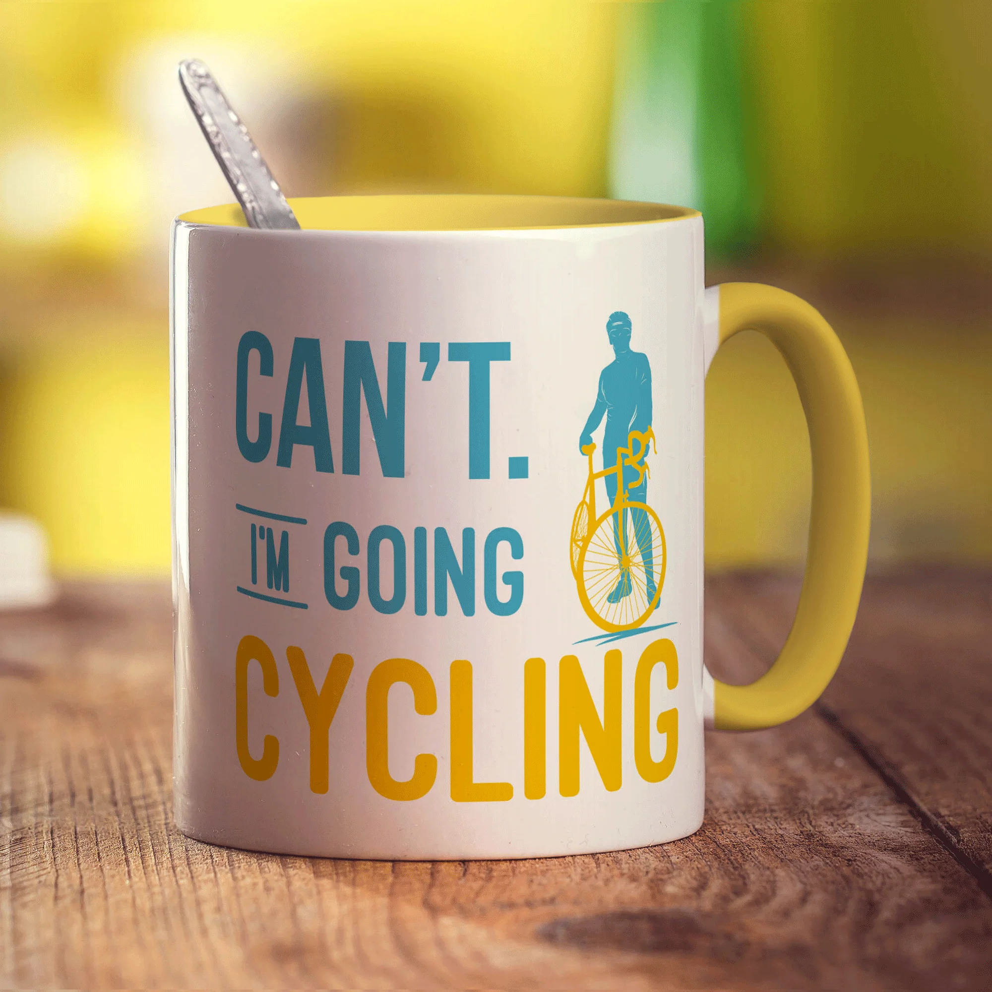 Can't. I'm Going Cycling Mug - Image 5