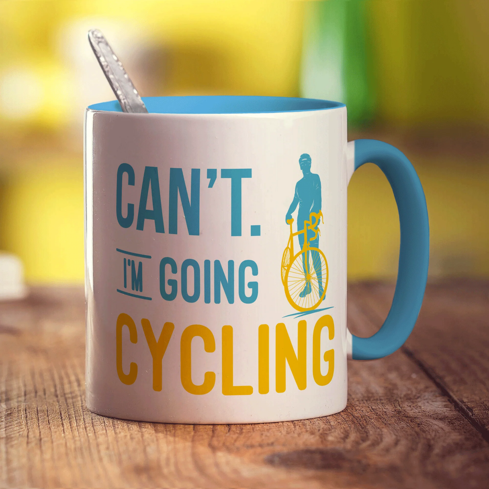 Can't. I'm Going Cycling Mug - Image 8