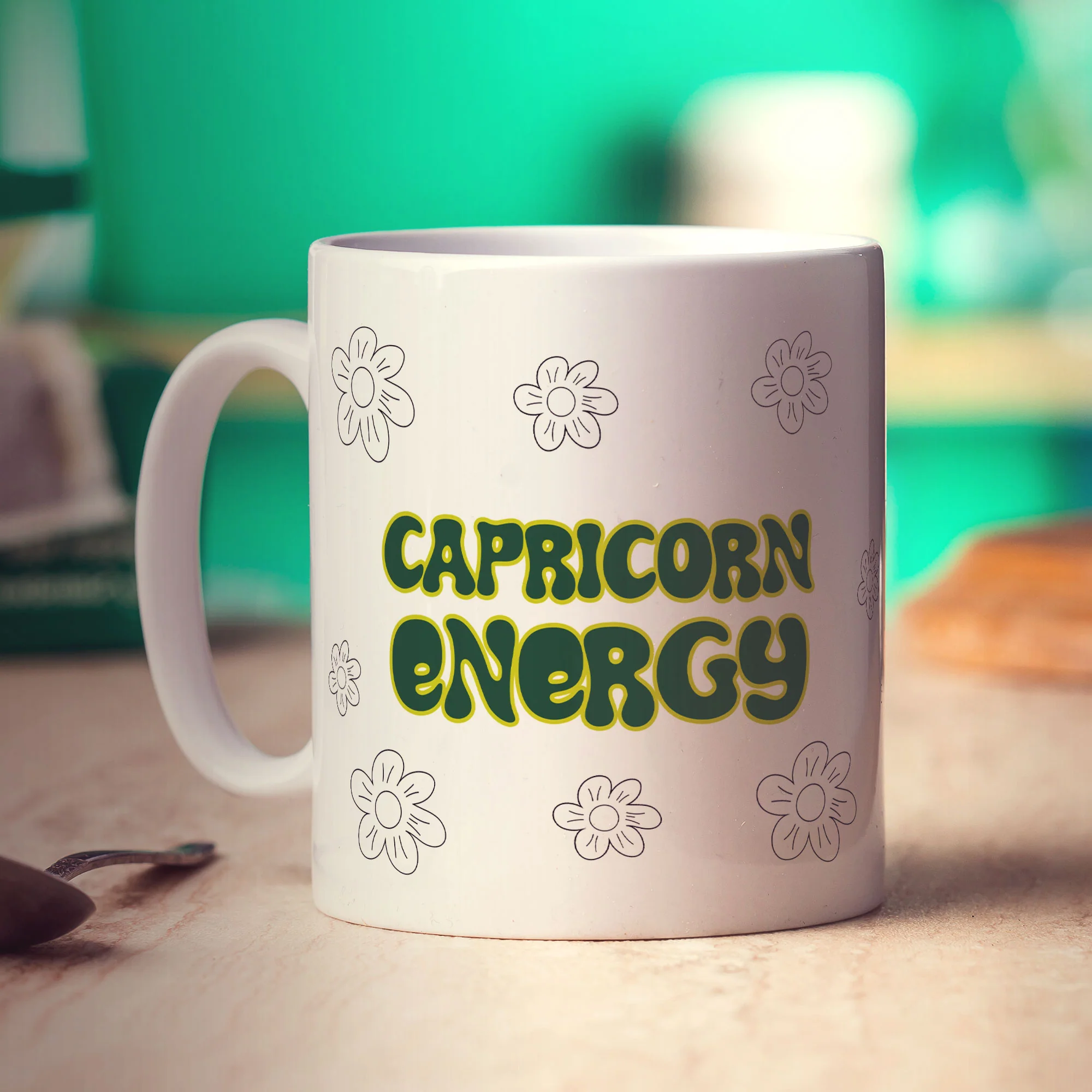 Capricorn Energy Star Sign Mug - Image 2