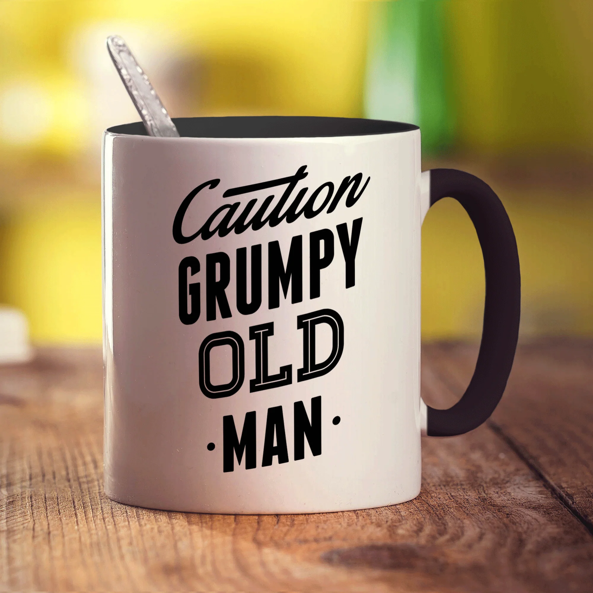 Caution Grumpy Old Man Mug - Image 10