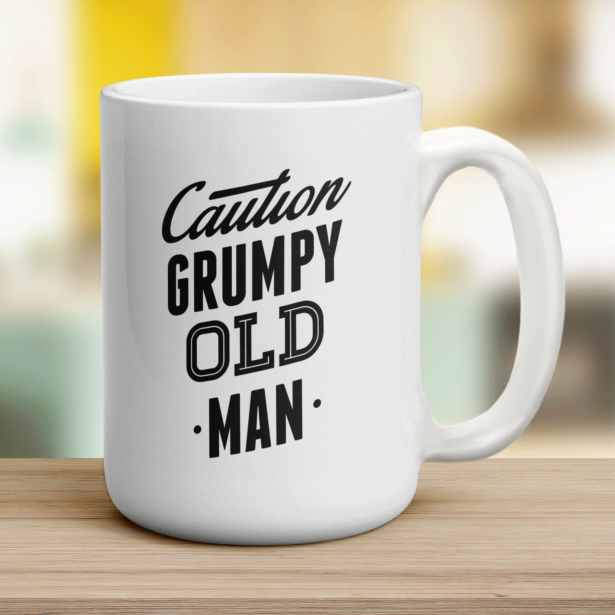 Caution Grumpy Old Man Mug - Image 12