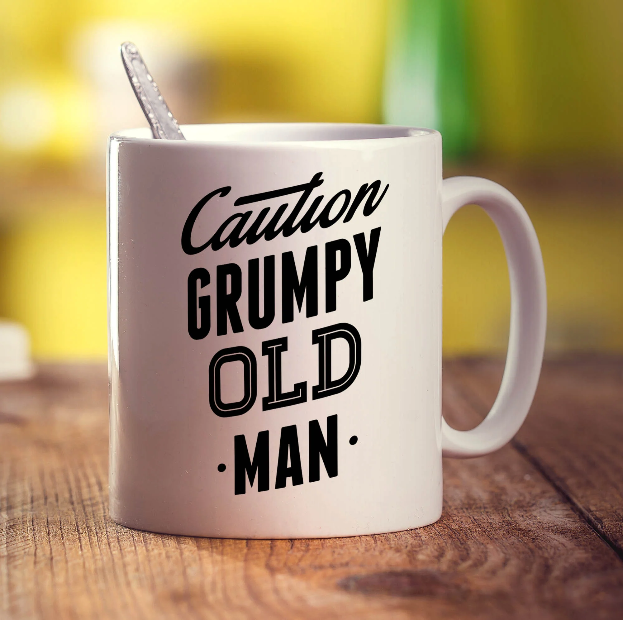 Caution Grumpy Old Man Mug - Image 3