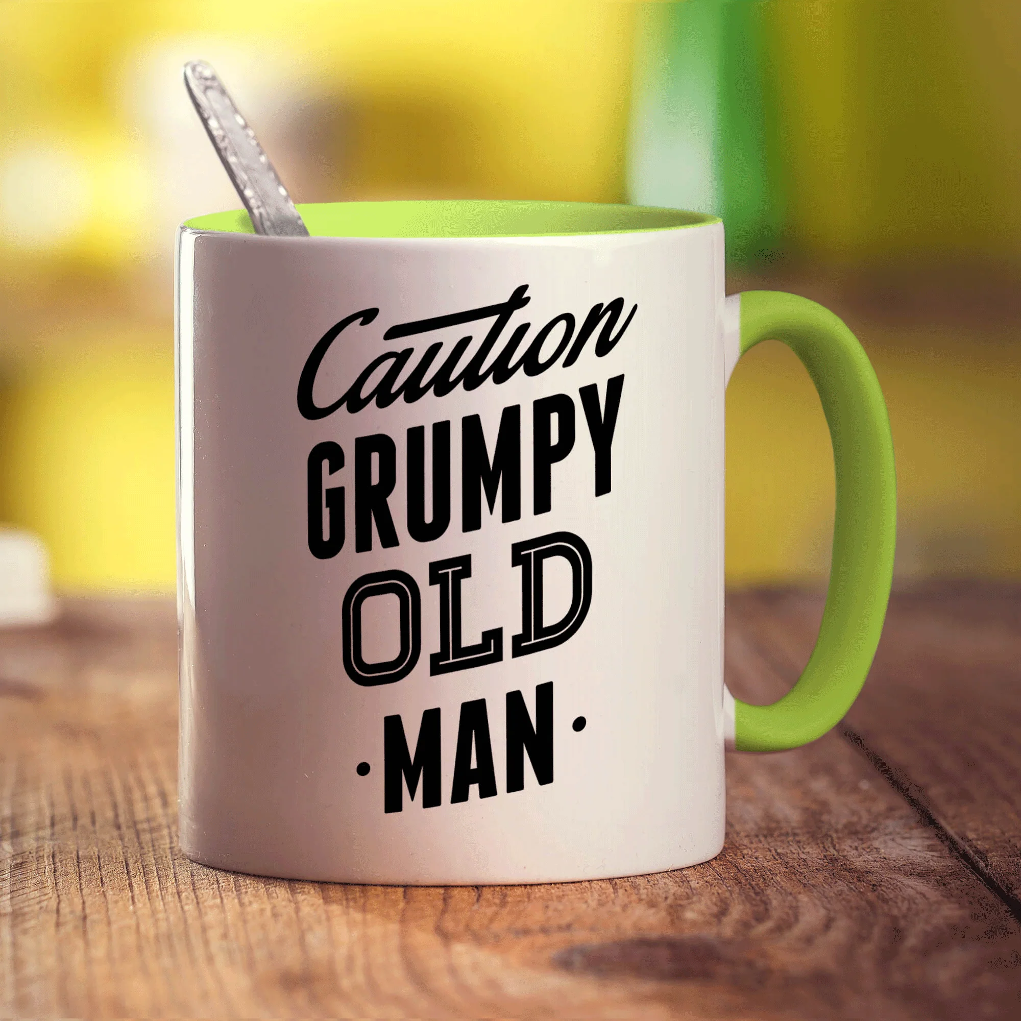 Caution Grumpy Old Man Mug - Image 7
