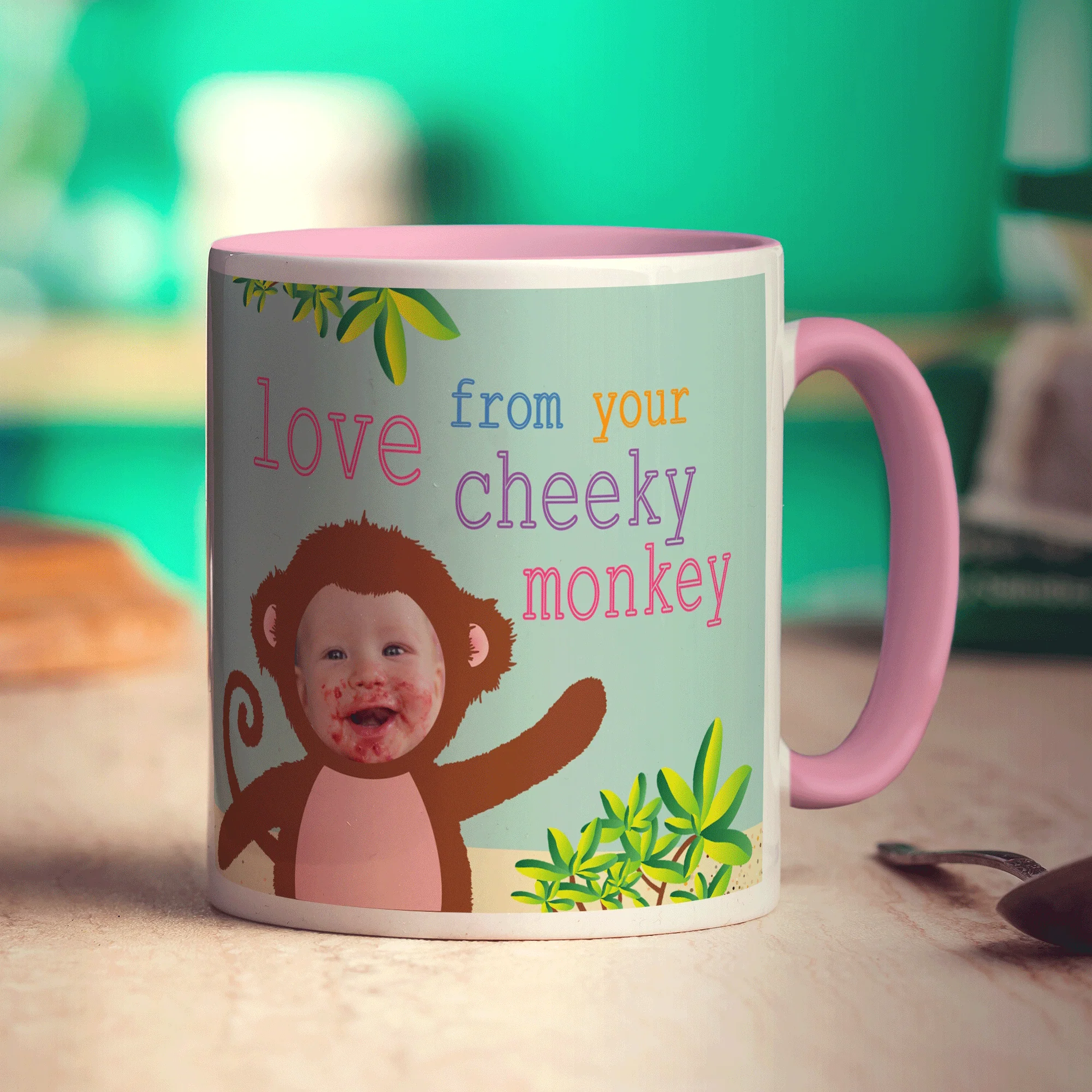 Cheeky Monkey Photo Mug - Image 7