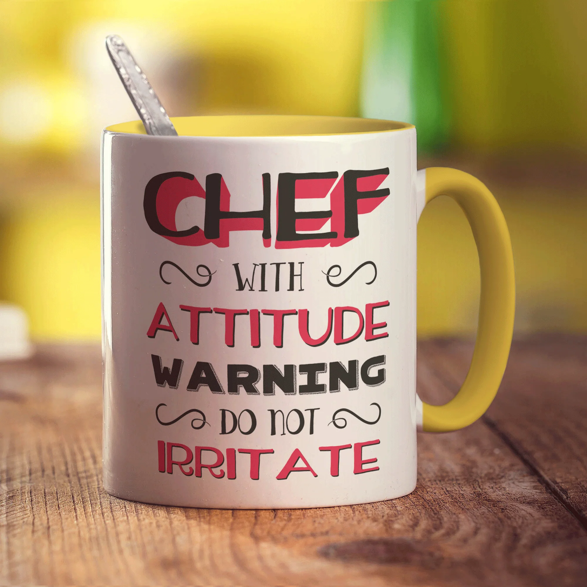 Chef With Attitude Warning Do Not Irritate Mug - Image 5
