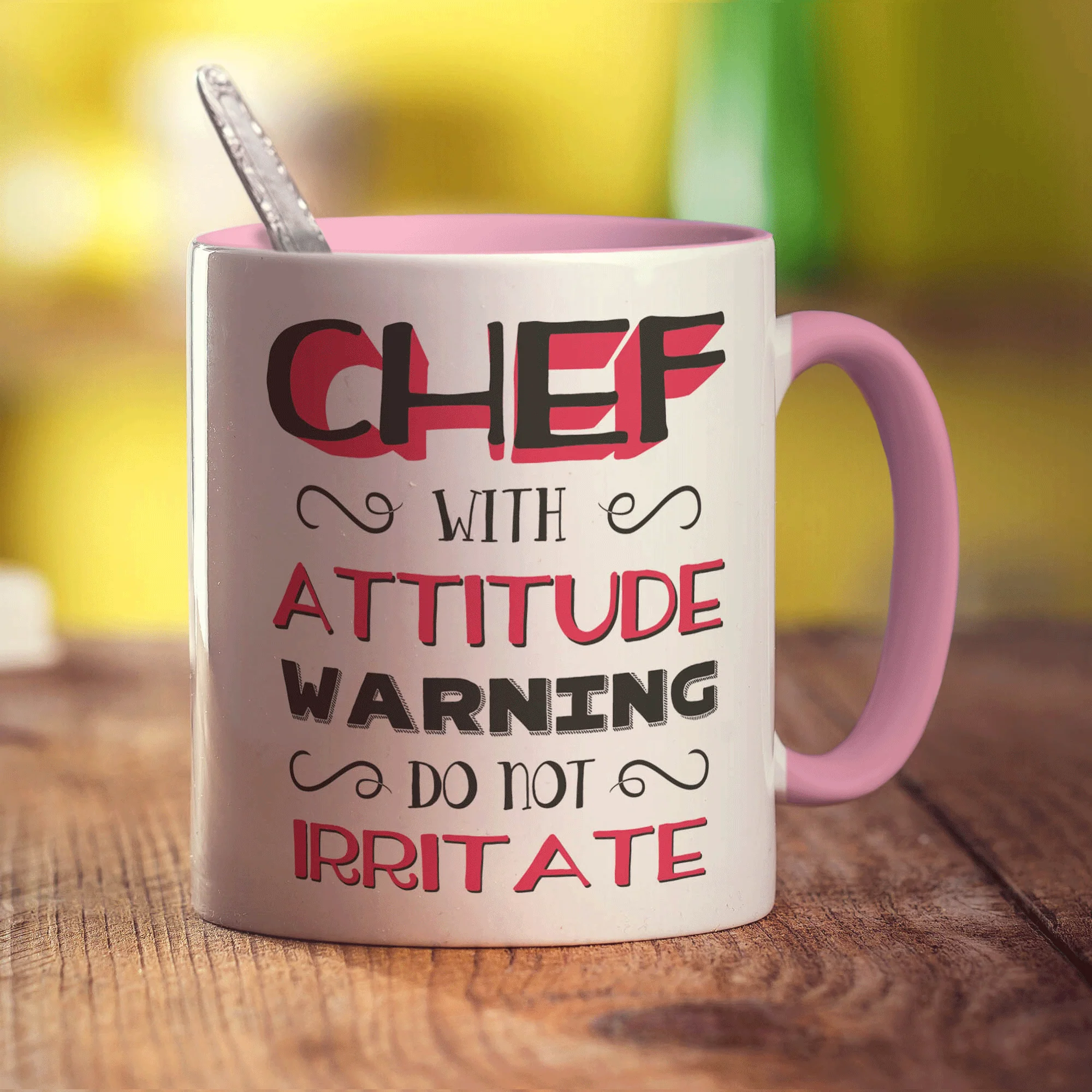 Chef With Attitude Warning Do Not Irritate Mug - Image 9