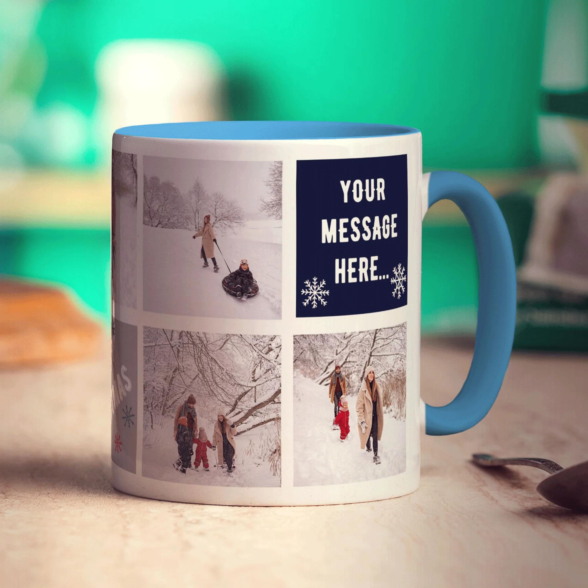Christmas Collage Mug with 7 Photos - Image 10