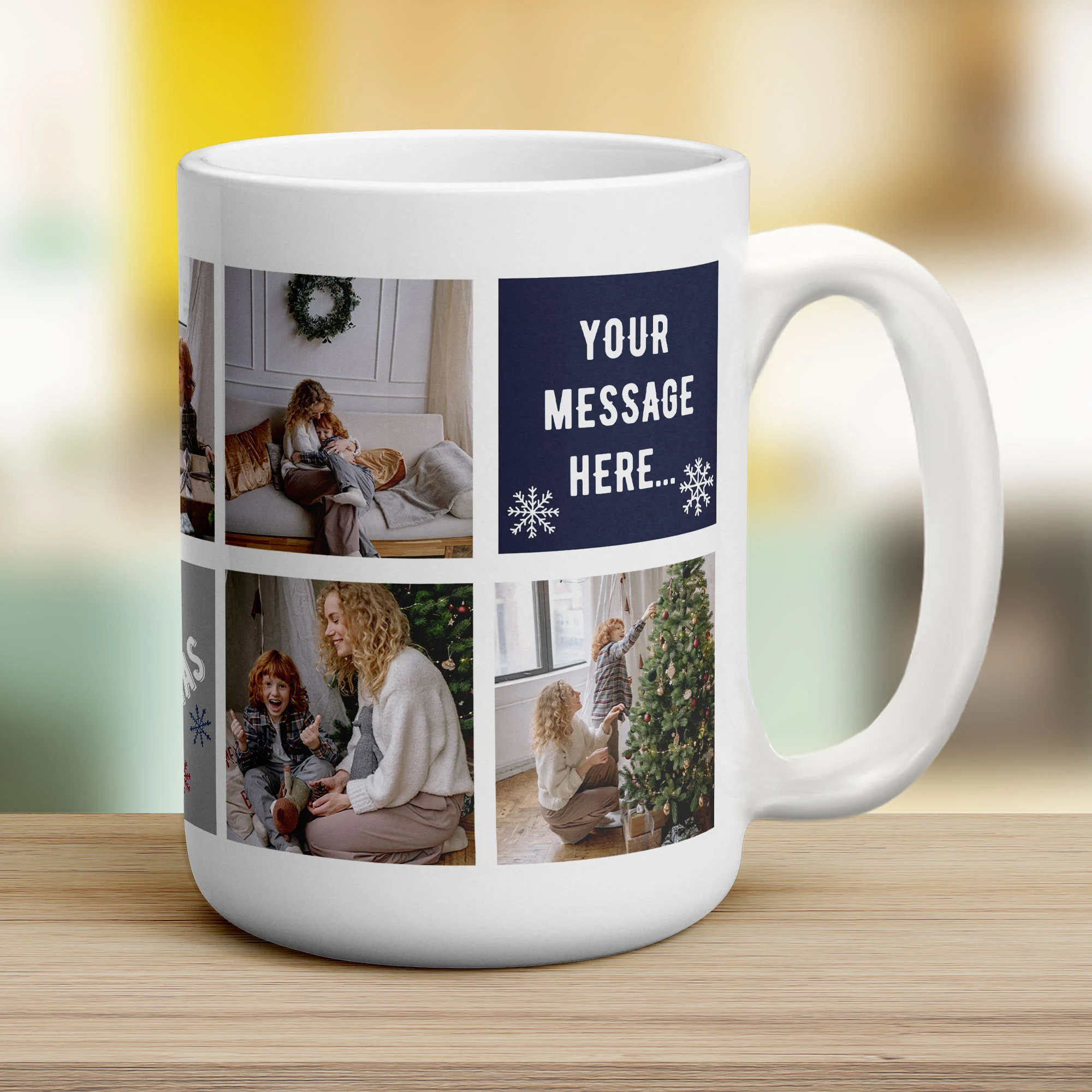 Christmas Collage Mug with 7 Photos - Image 14