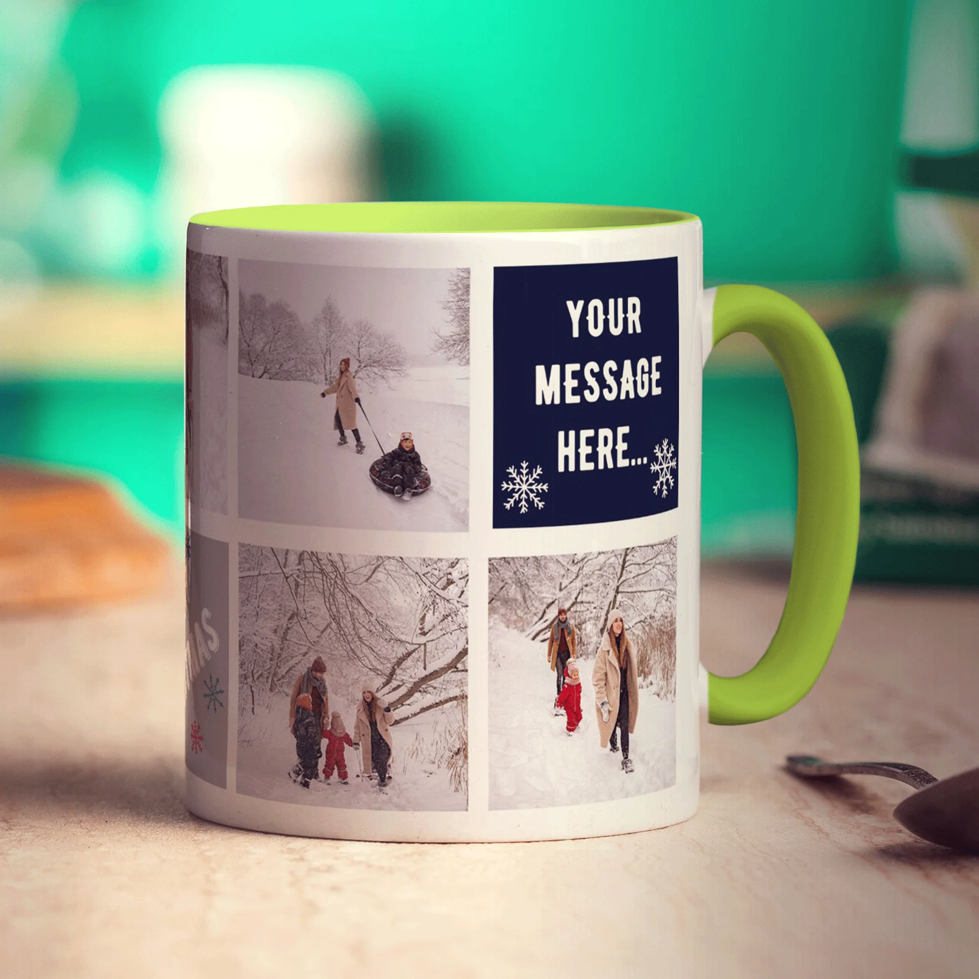Christmas Collage Mug with 7 Photos - Image 9