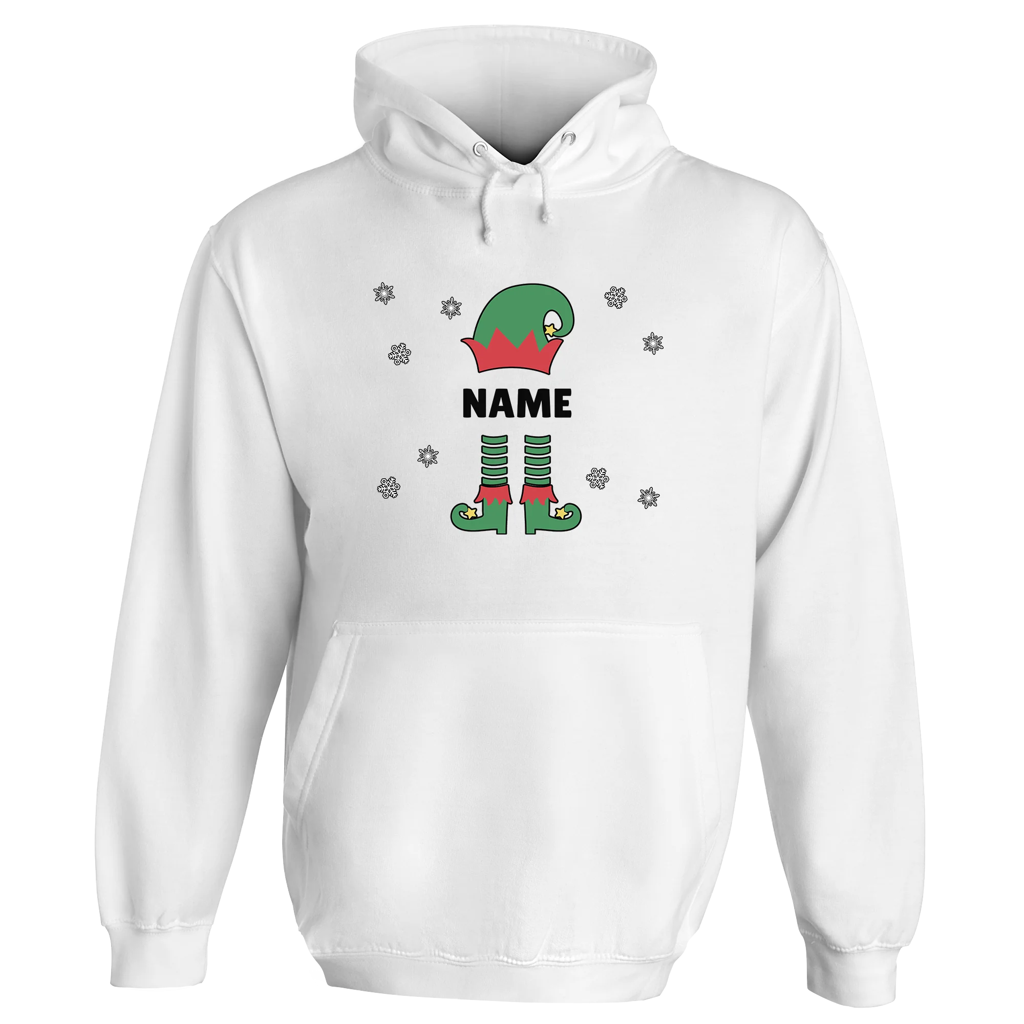 Christmas Elf Name Personalised Hoodie